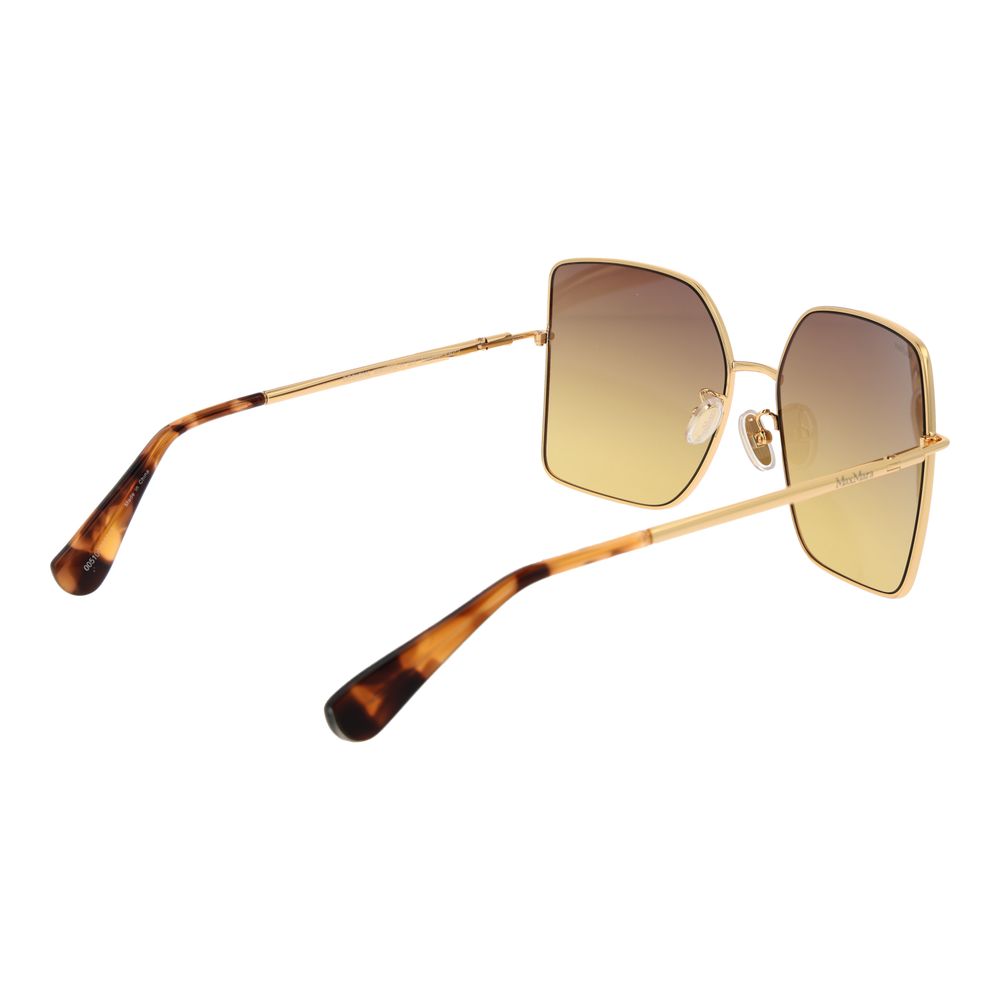 Discover the Max Mara Gold Metal Sunglasses, a luxurious statement piece featuring a stunning gold frame and brown gradient lenses, perfect for the discerning individual seeking elegance and protection.