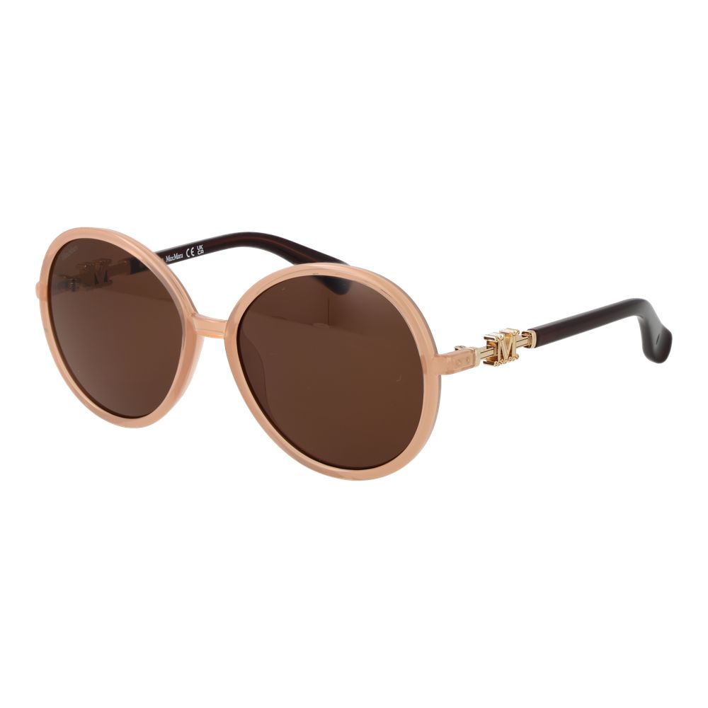 Discover the Max Mara Beige Plastic Sunglasses, a luxurious statement piece that embodies elegance and sophistication, perfect for any discerning wardrobe.
