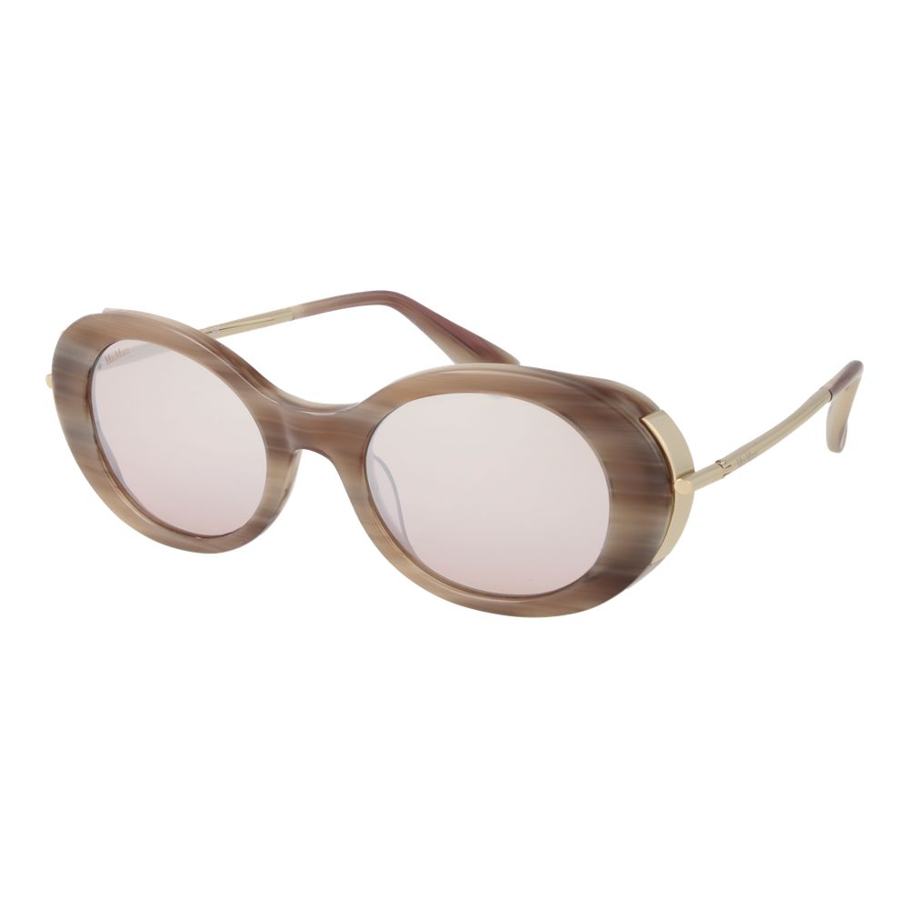 Indulge in the timeless elegance of Max Mara Beige Acetate Sunglasses, where luxurious craftsmanship meets sophisticated style, perfect for the discerning individual.