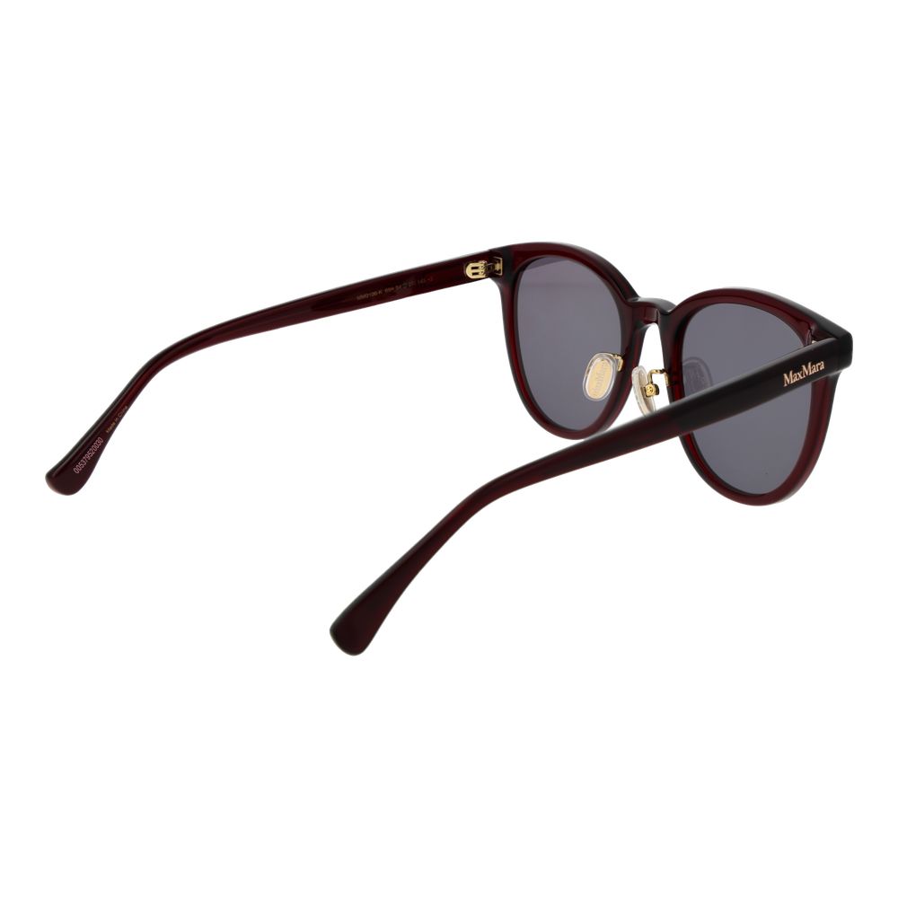 Indulge in the allure of Max Mara Burgundy Acetate Sunglasses, where exquisite craftsmanship meets timeless elegance, perfect for the discerning individual seeking sophistication.