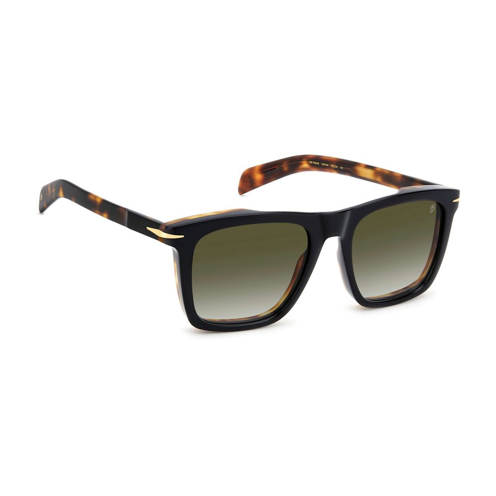 Indulge in the elegance of David Beckham Black Plastic Sunglasses, where exquisite craftsmanship meets timeless style, offering unparalleled UVA & UVB protection for the discerning eye.