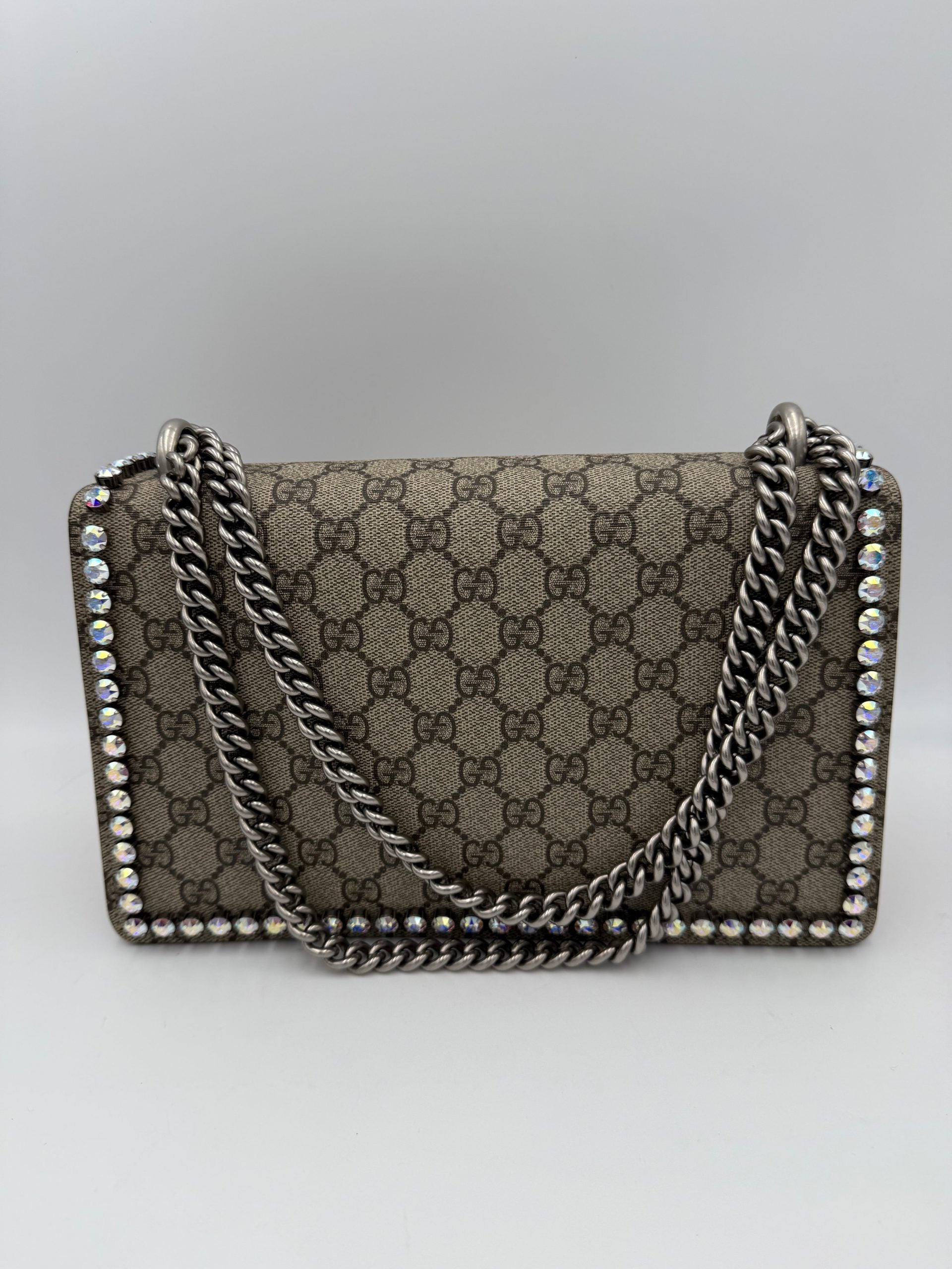 Gucci GUCCI DIONYSUS GG Supreme with Diamantes Handbag