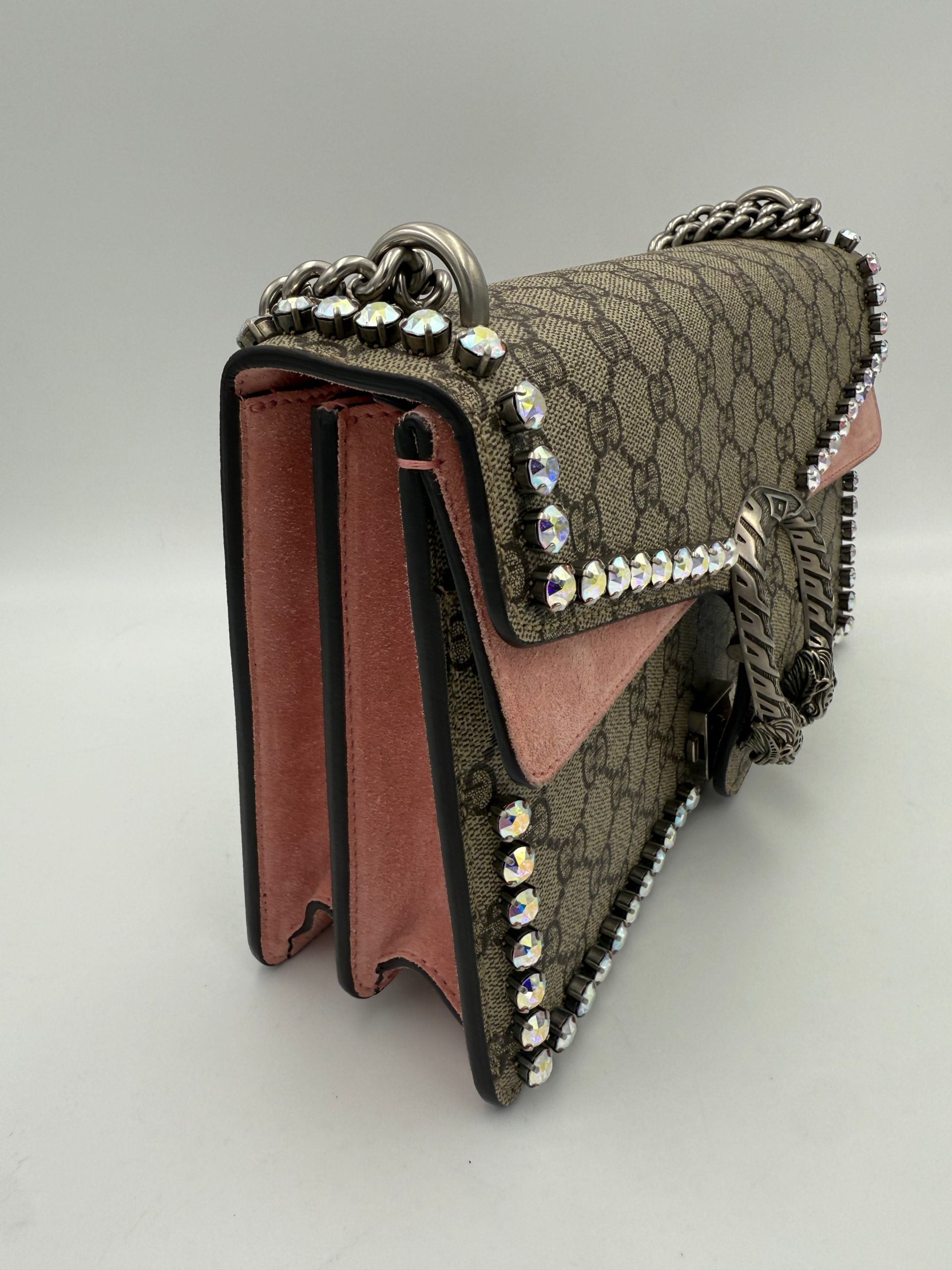 Gucci GUCCI DIONYSUS GG Supreme with Diamantes Handbag