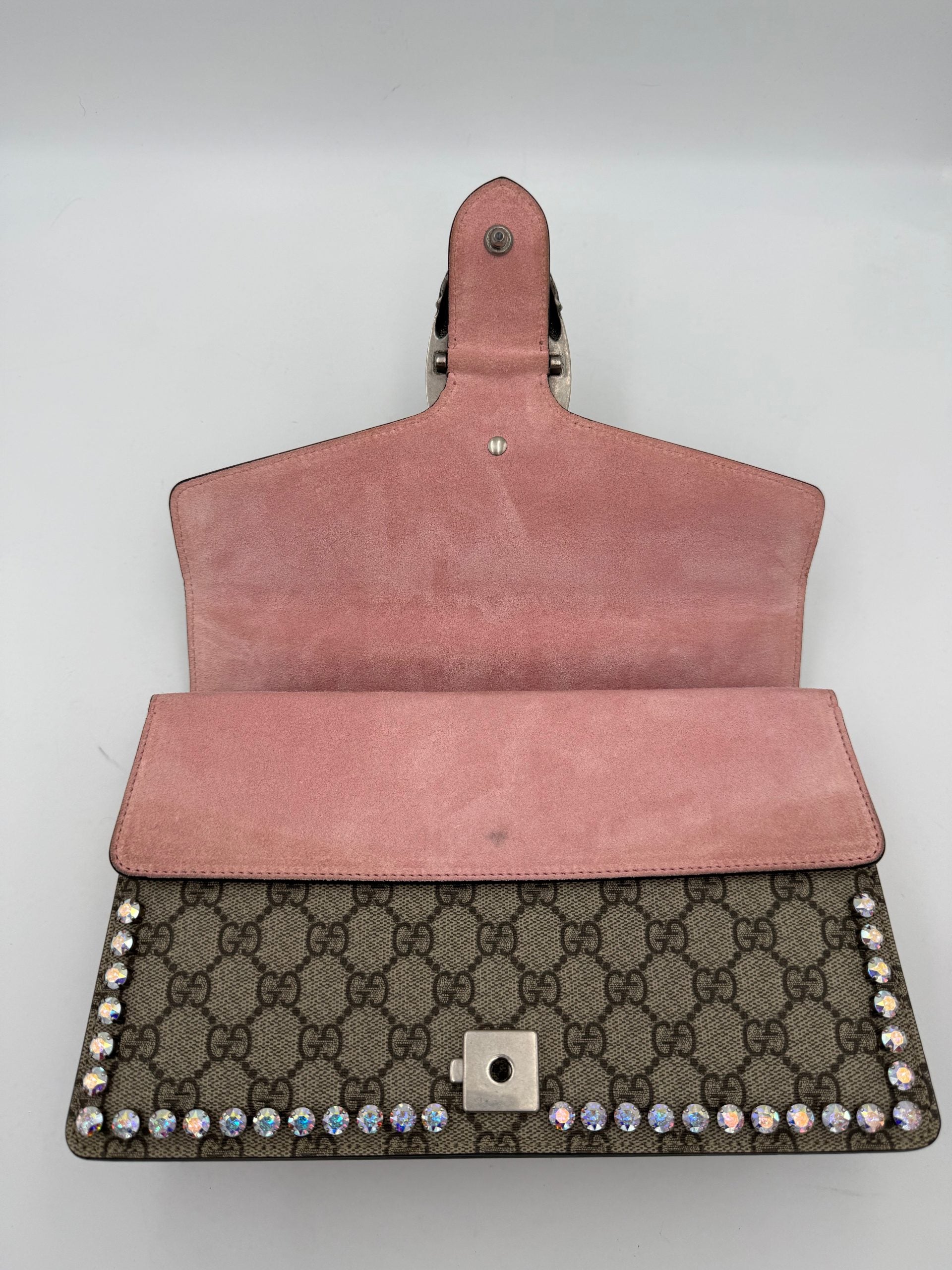 Gucci GUCCI DIONYSUS GG Supreme with Diamantes Handbag
