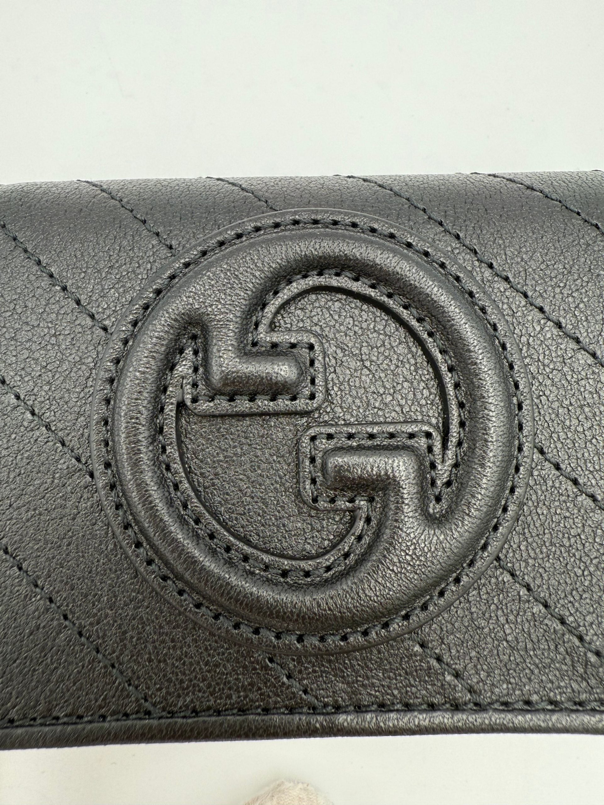 Gucci GUCCI GG BLONDIE Black Compact Wallet