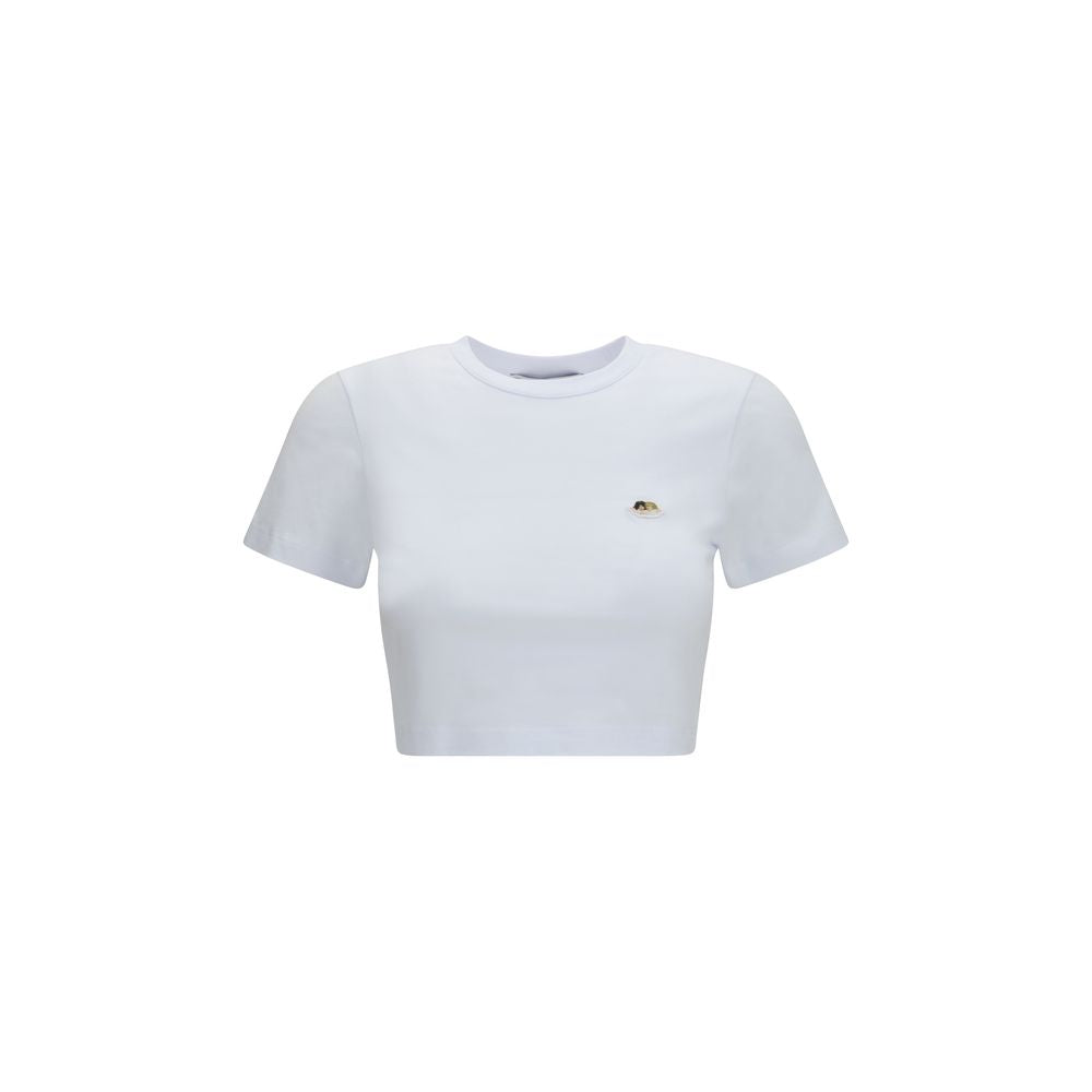 Fiorucci White Cotton T-Shirt - Timeless Elegance Redefined