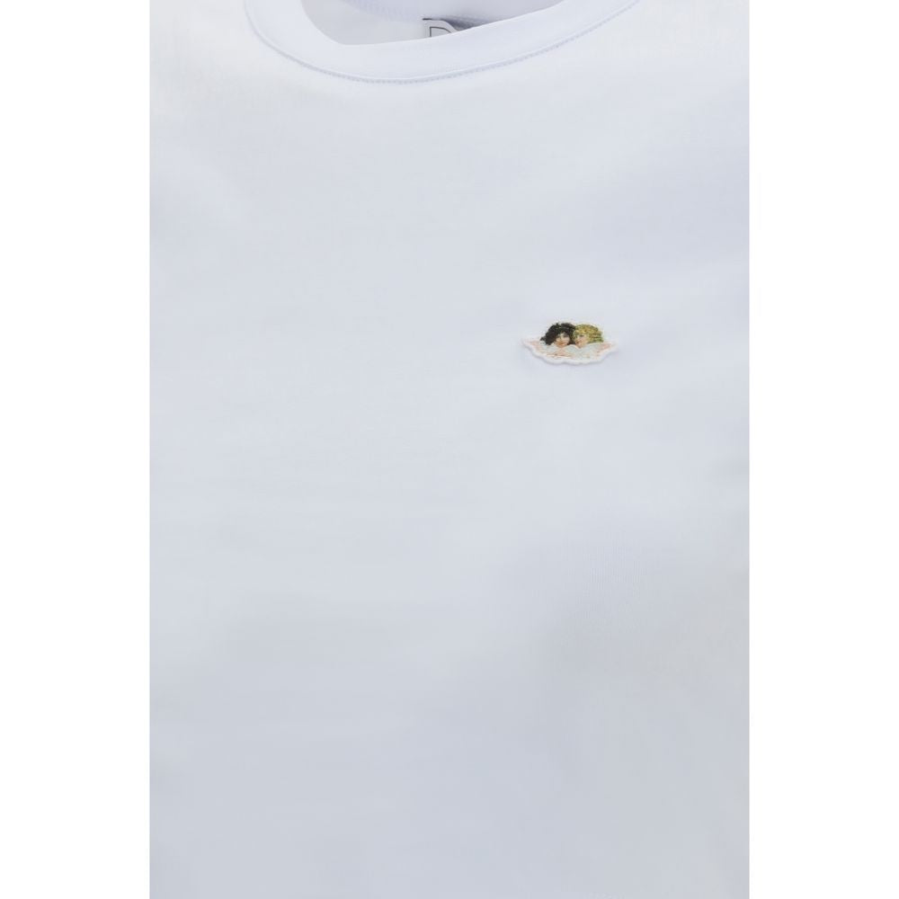Fiorucci White Cotton T-Shirt - Luxurious Elegance Redefined