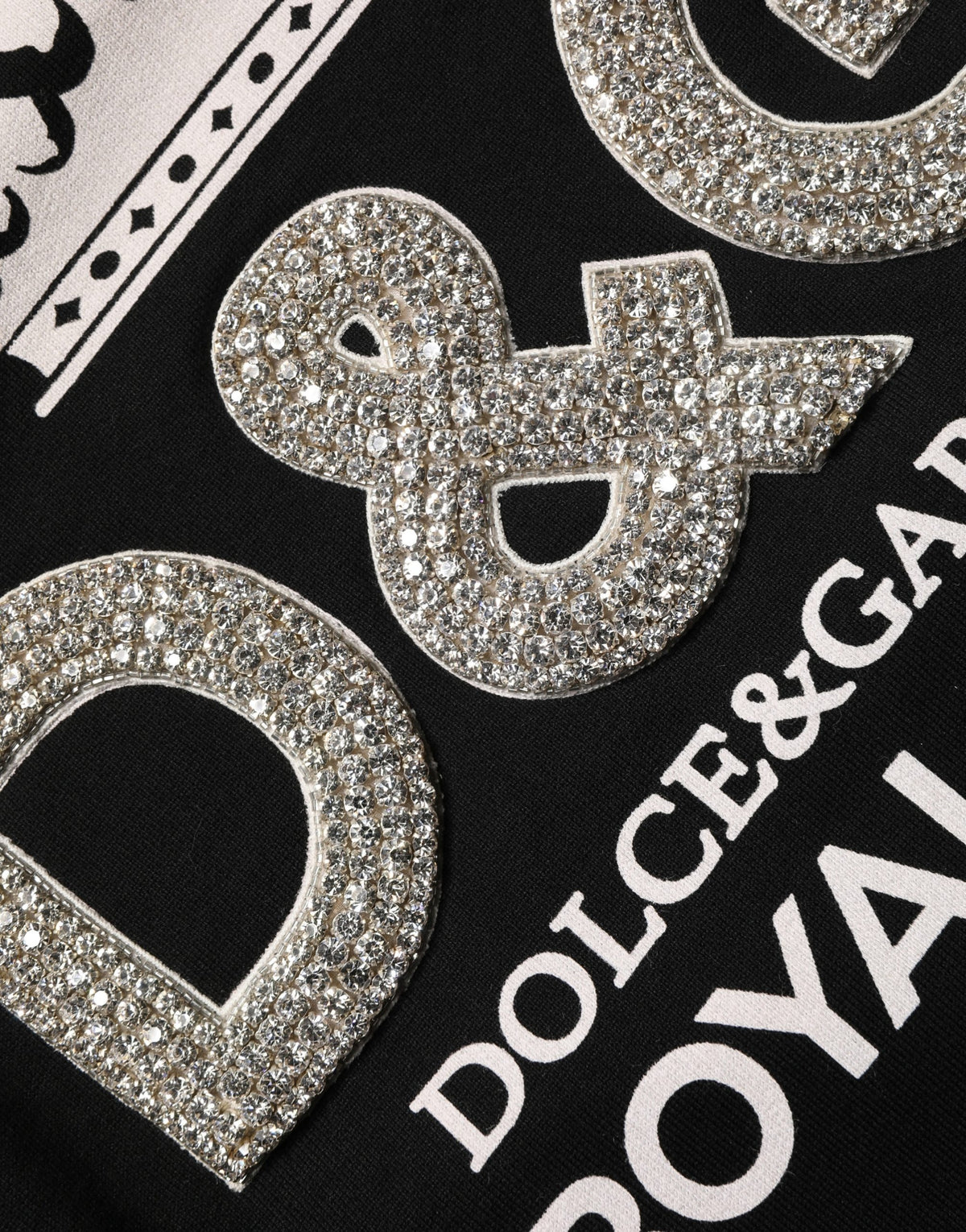 Elevate your wardrobe with the Dolce & Gabbana Black Embellished Cotton Sweatshirt, a luxurious blend of Italian craftsmanship and modern elegance, perfect for any discerning style.
