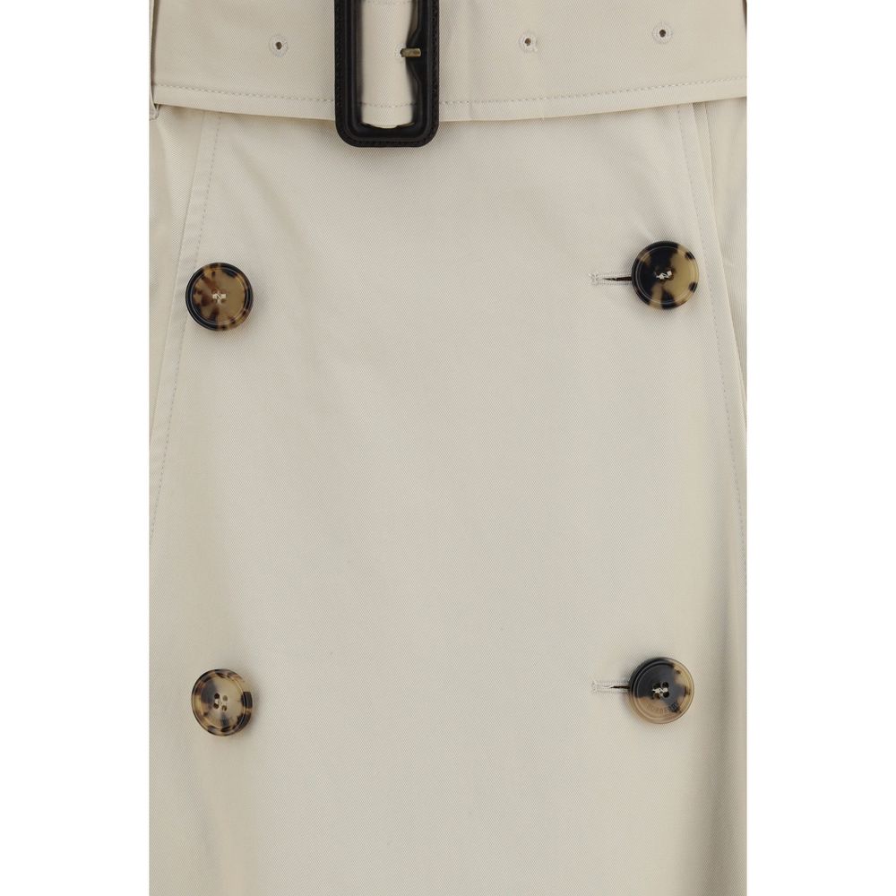 Burberry Beige Cotton Midi Skirt - Artisanal Luxury Fashion