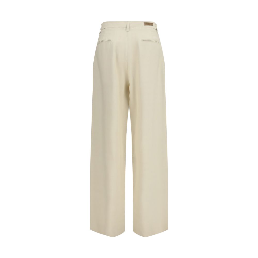 Jacob Cohen Beige Viscose Casual Pants - Artisanal Elegance