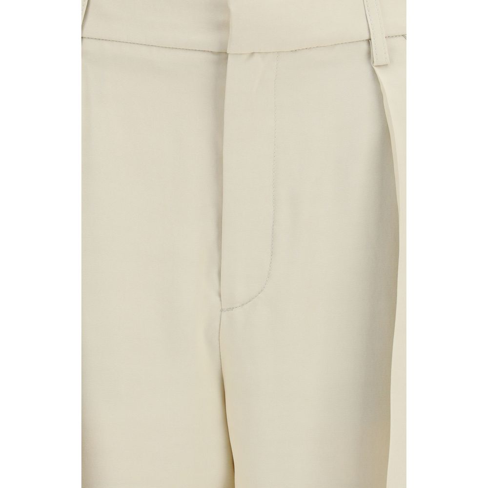 Jacob Cohen Beige Viscose Casual Pants - Artisanal Elegance