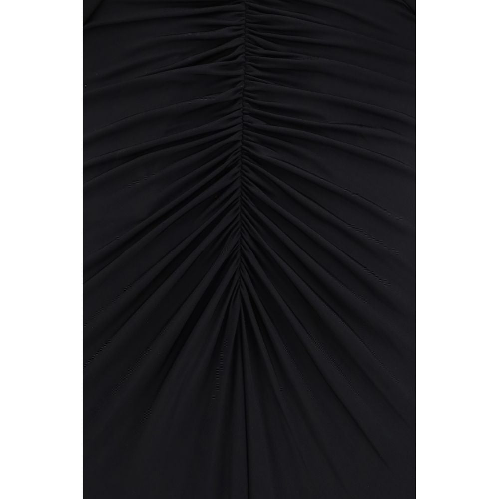 Self-Portrait Black Viscose Cocktail Dress - Timeless Luxury Elegance