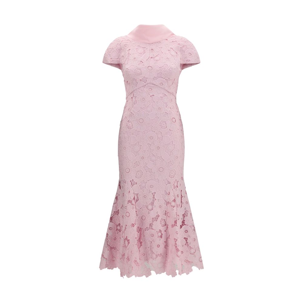 Indulge in the Self-Portrait Multicolor Polyester Cocktail Dress, where exquisite lace craftsmanship meets a flattering silhouette, perfect for elevating your elegance at any occasion.