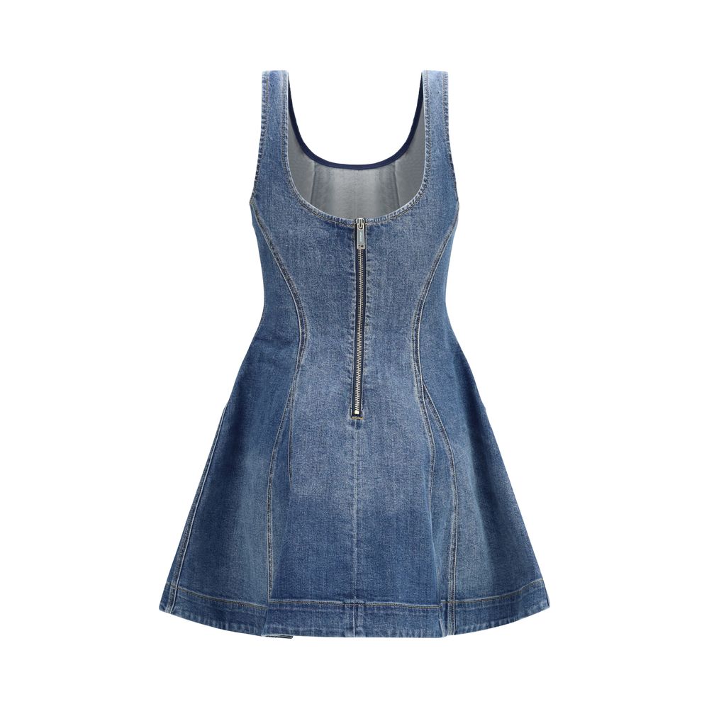 Self-Portrait Blue Cotton Casual Dress