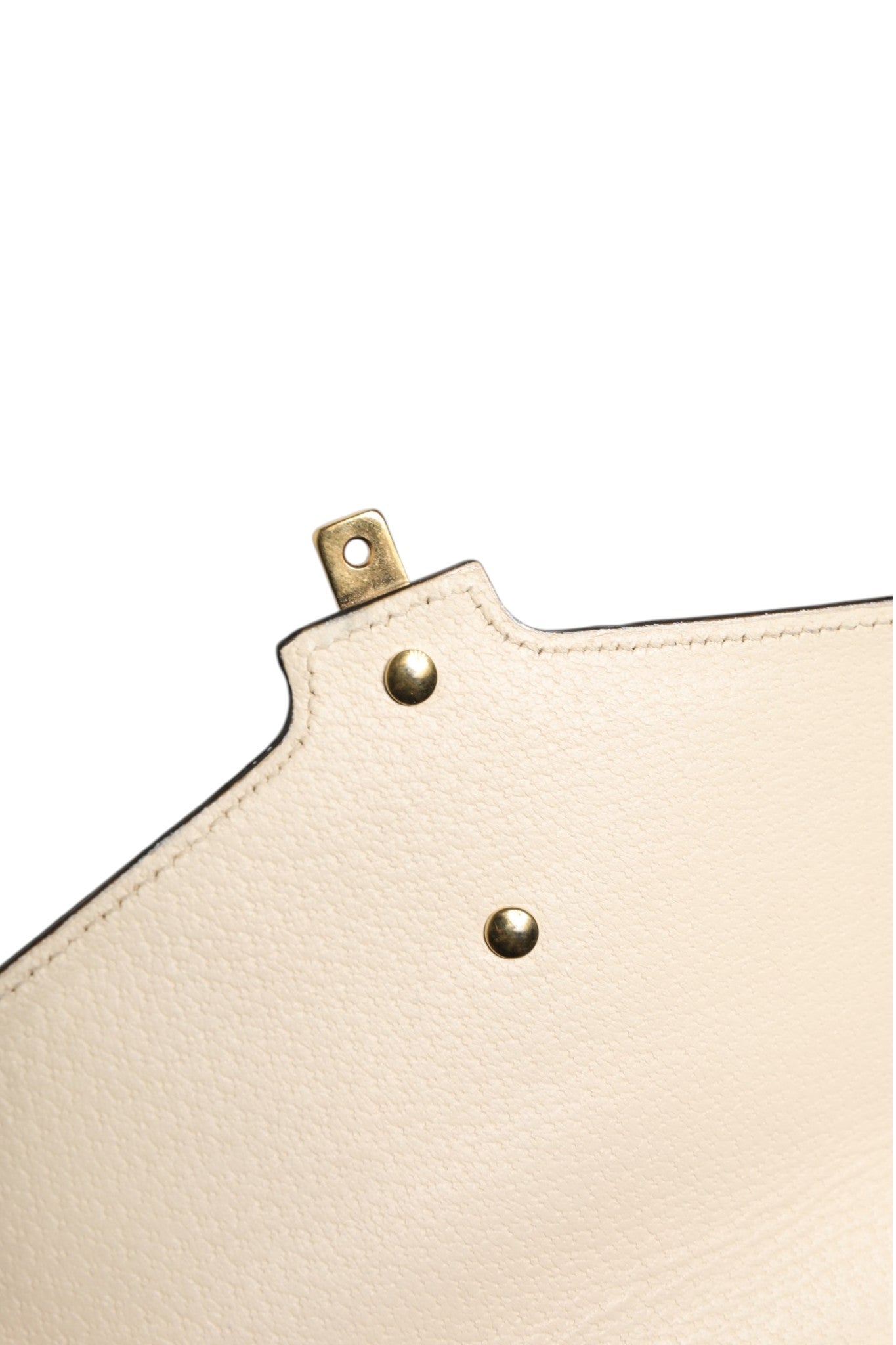 Gucci Cream Leather with a Bee and Star Print Leather Sylvie Crossbody Bag