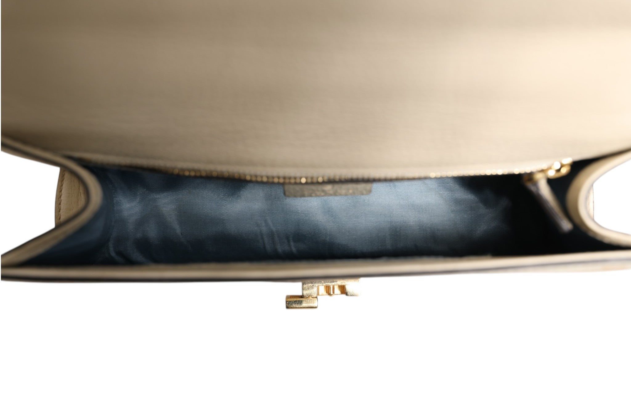 Gucci Cream Leather with a Bee and Star Print Leather Sylvie Crossbody Bag