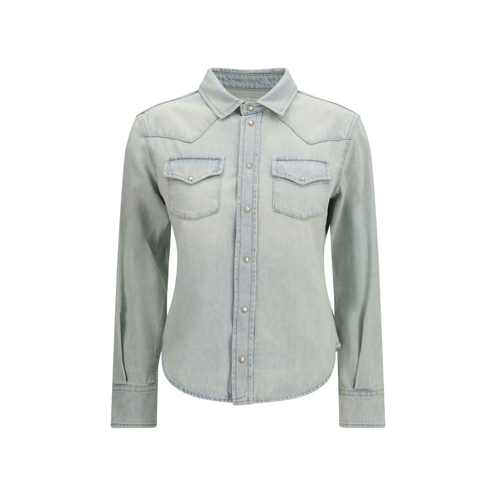 Jacob Cohen Blue Denim Shirt - Luxury Western Couture Elegance