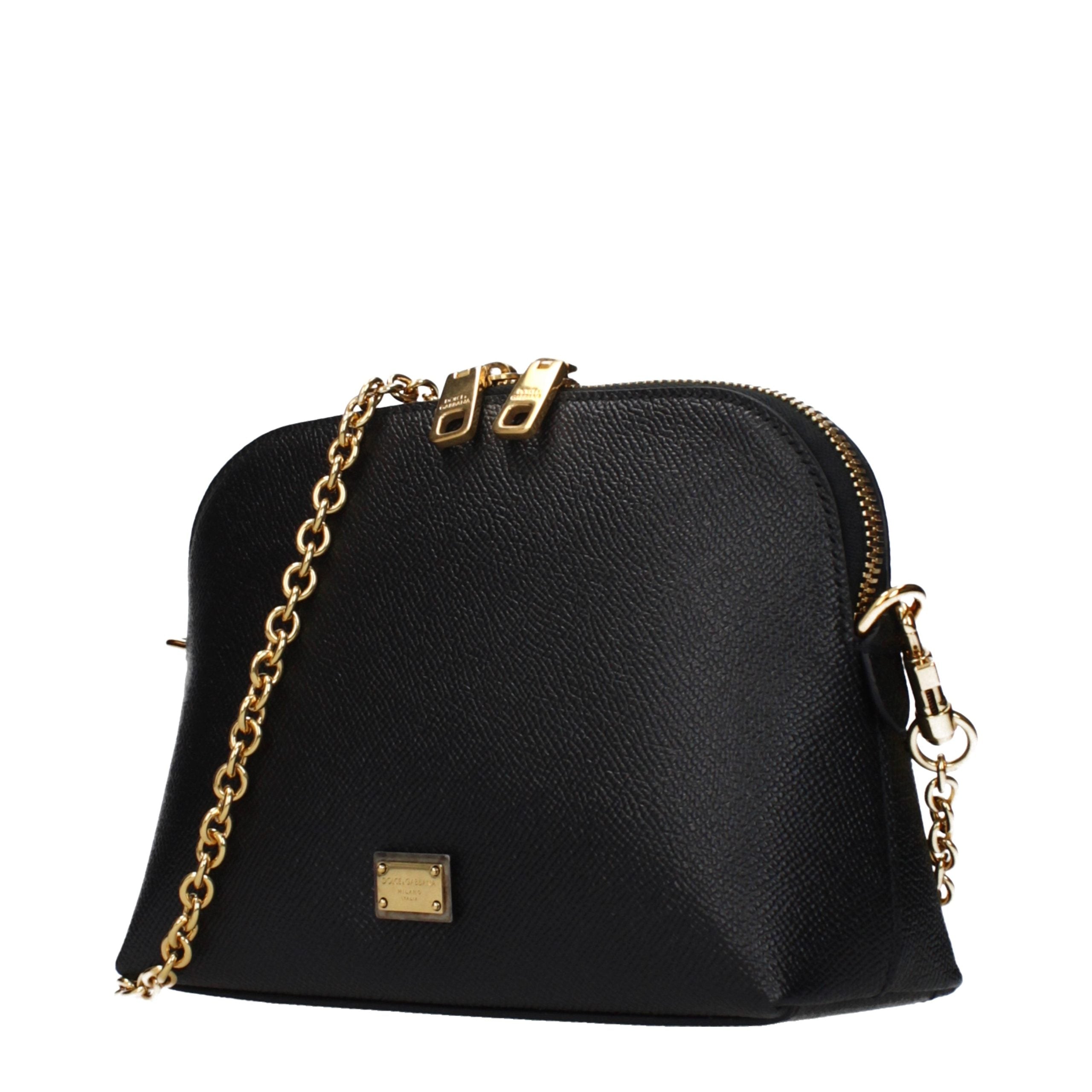 Experience the allure of the Dolce & Gabbana Black Leather Shoulder Bag, a masterpiece of Italian craftsmanship that embodies timeless elegance and sophisticated luxury.