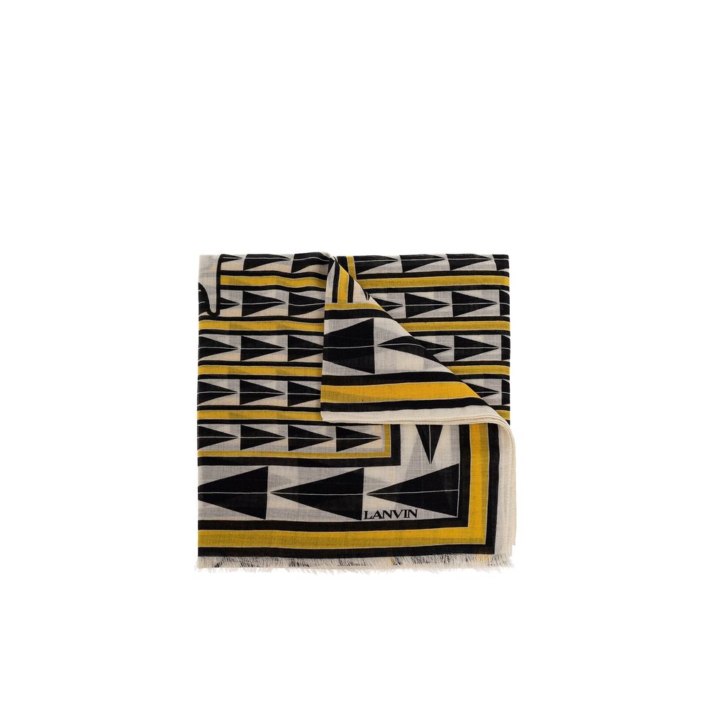 Lanvin Bicolor Wool Scarf - Timeless Luxury for the Discerning