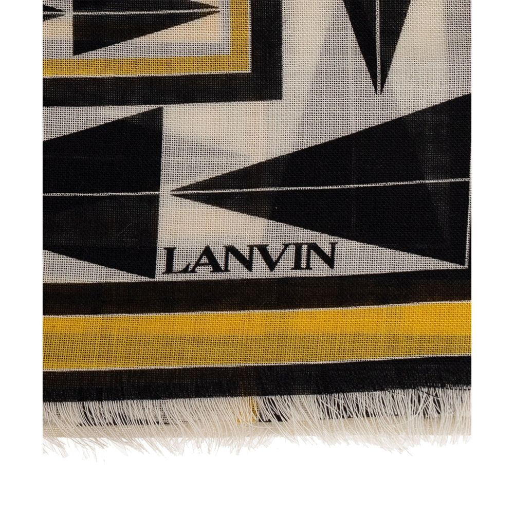 Lanvin Bicolor Wool Scarf - Timeless Luxury for Discerning Elegance