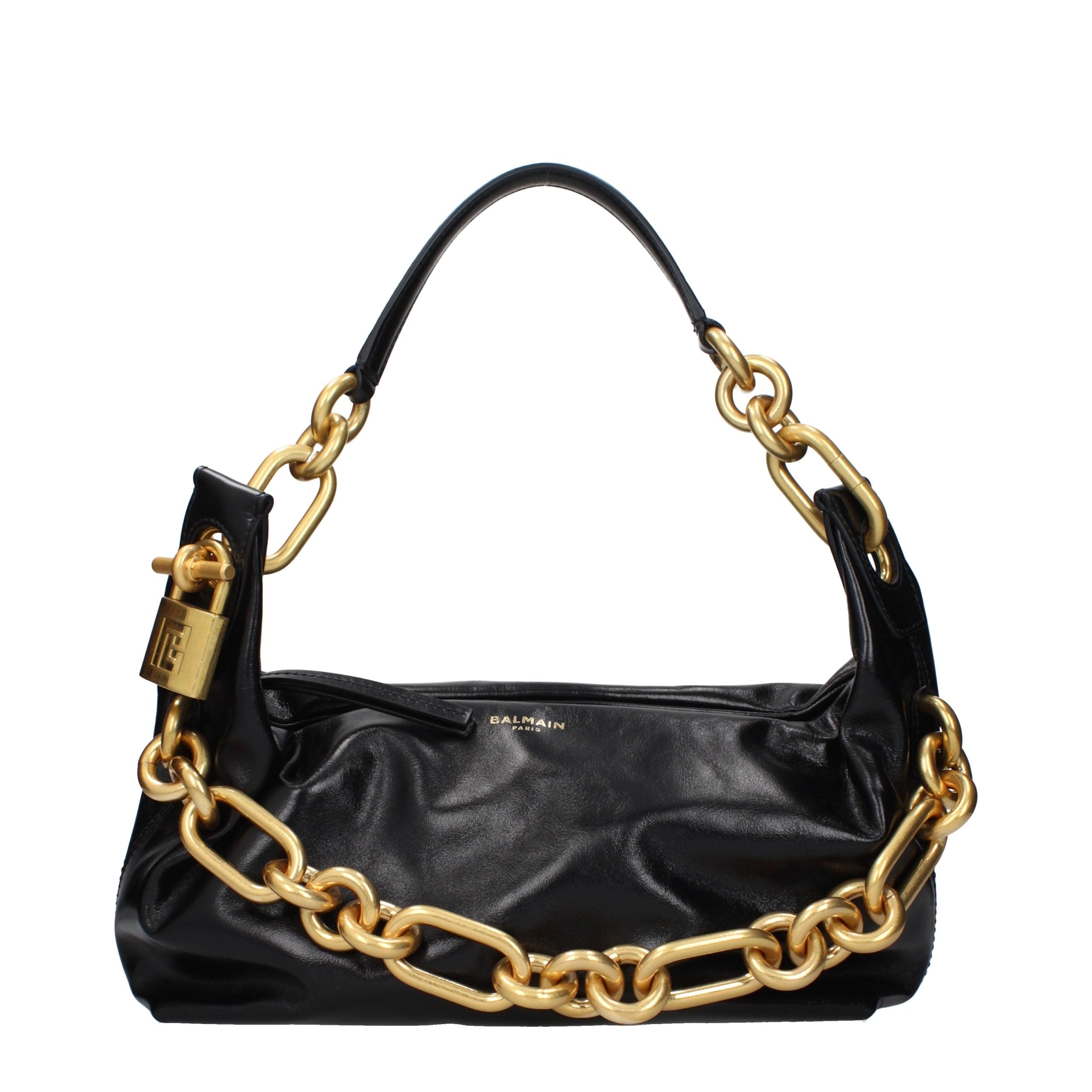 Discover the Balmain Black Leather Shoulder Bag, a masterpiece of impeccable craftsmanship and luxurious design, perfect for those who embody elegance and sophistication.