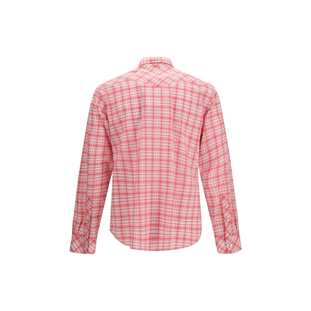 Versace Multicolor Cotton Pattern Shirt - Tailored Luxury Elegance