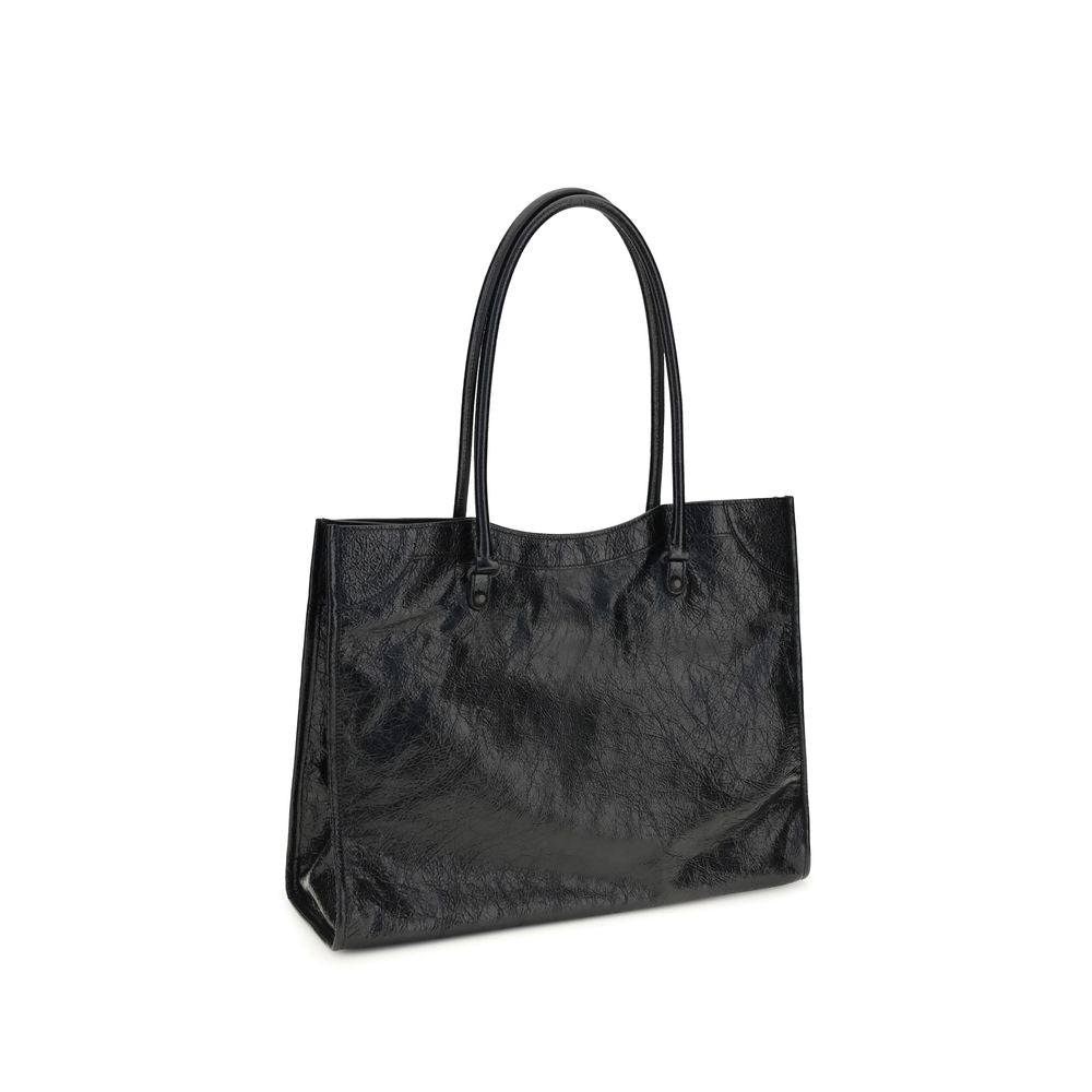 Balenciaga Black Lamb Ovis Aries Shoulder Bag - Artisanal Luxury
