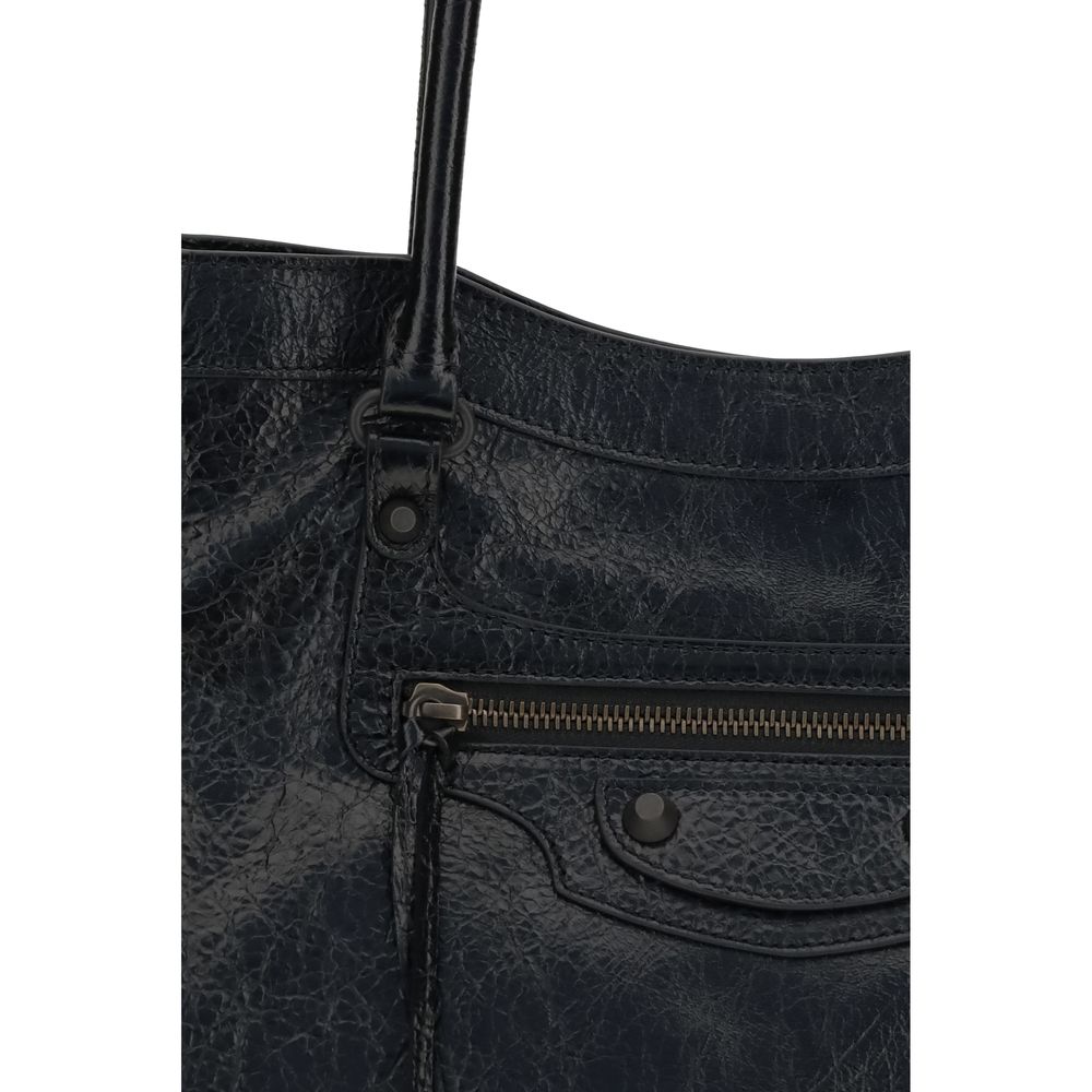 Balenciaga Black Lamb Ovis Aries Shoulder Bag - Artisanal Luxury