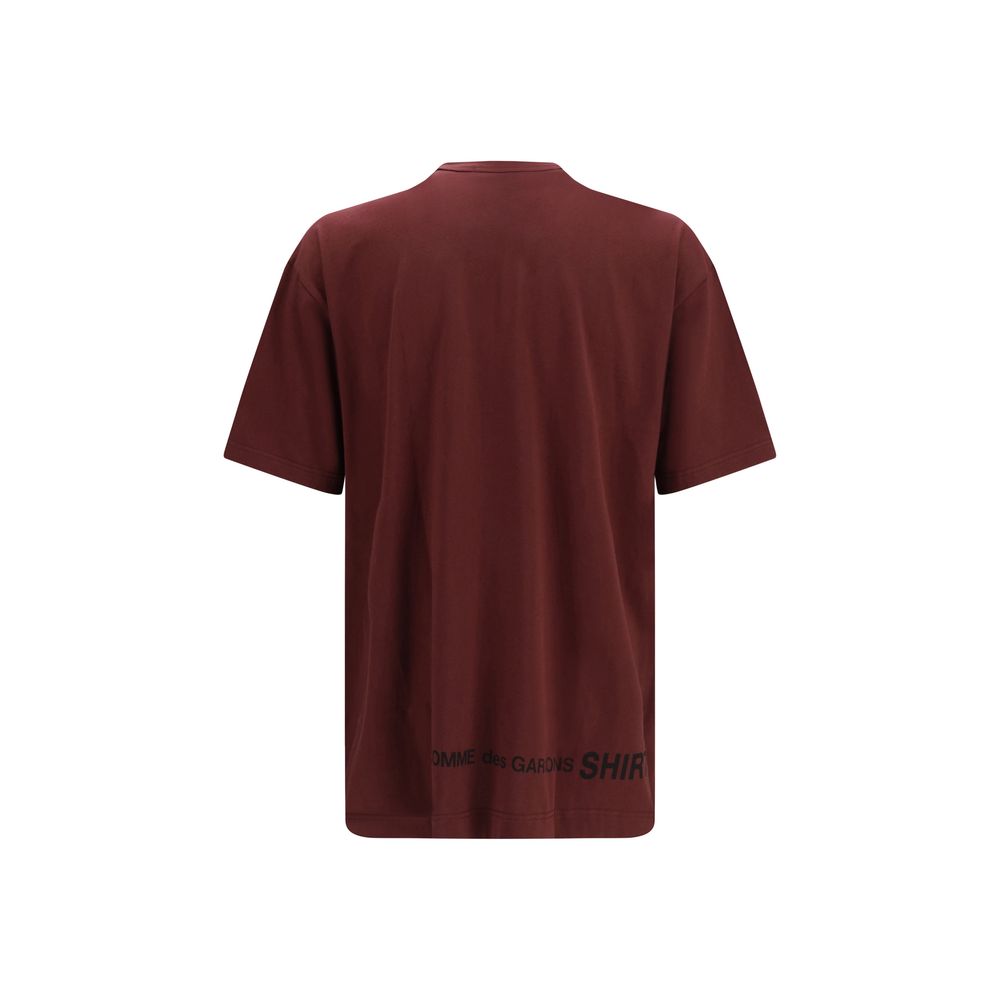 Comme Des Garçons Bordeaux Cotton T-Shirt - Timeless Minimalist Luxury