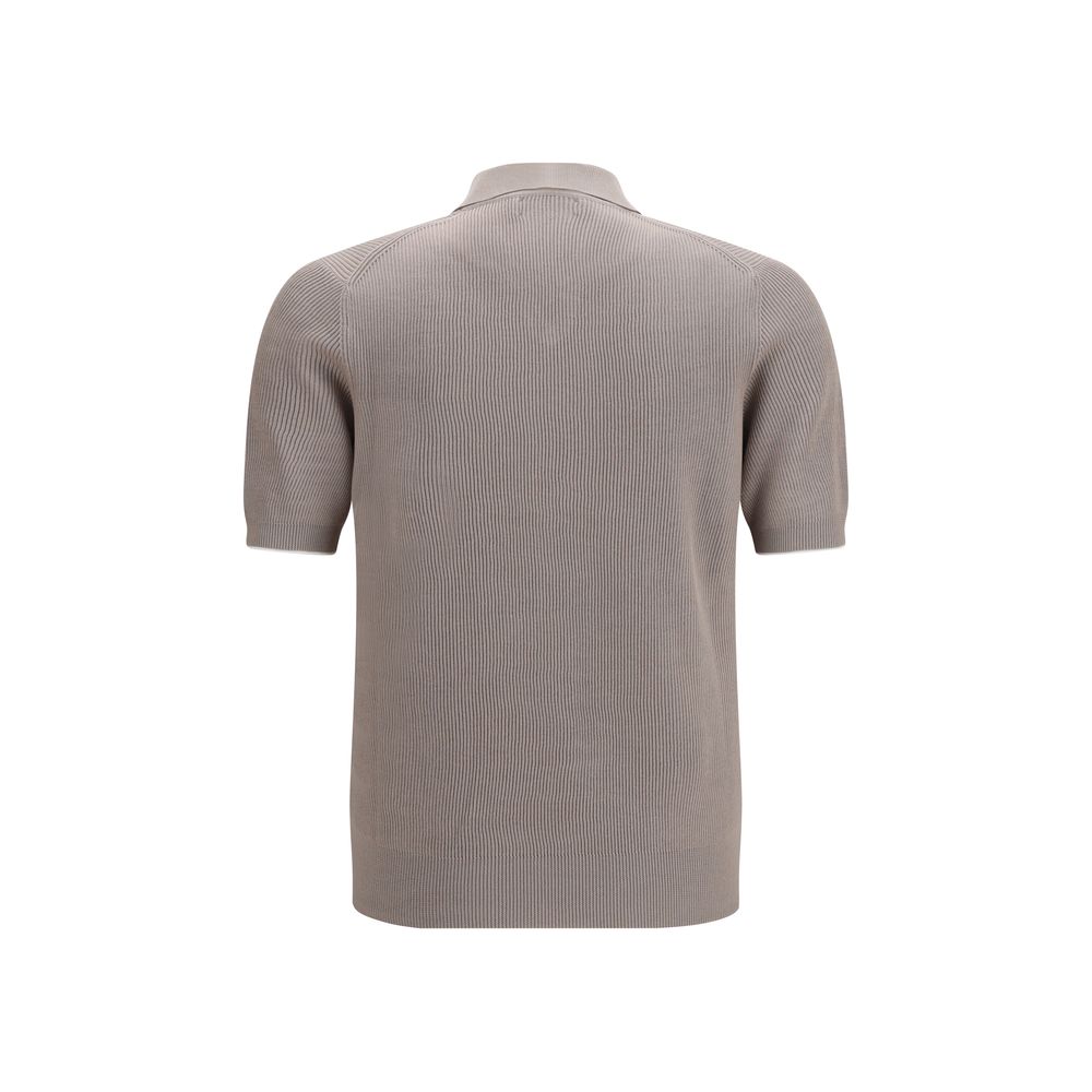 Brunello Cucinelli Gray Cotton Dress Shirt - Artisanal Luxury