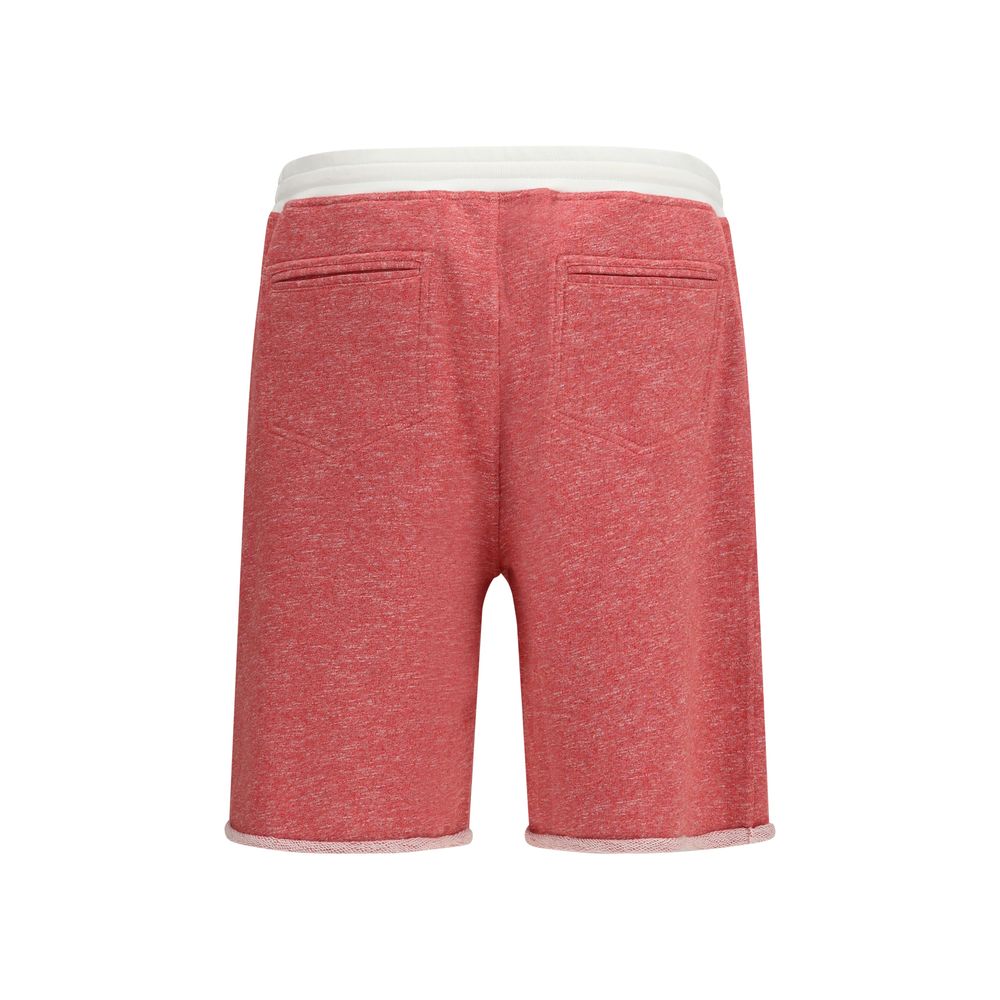 Brunello Cucinelli Multicolor Cotton Bermuda Shorts - Artisanal Luxury