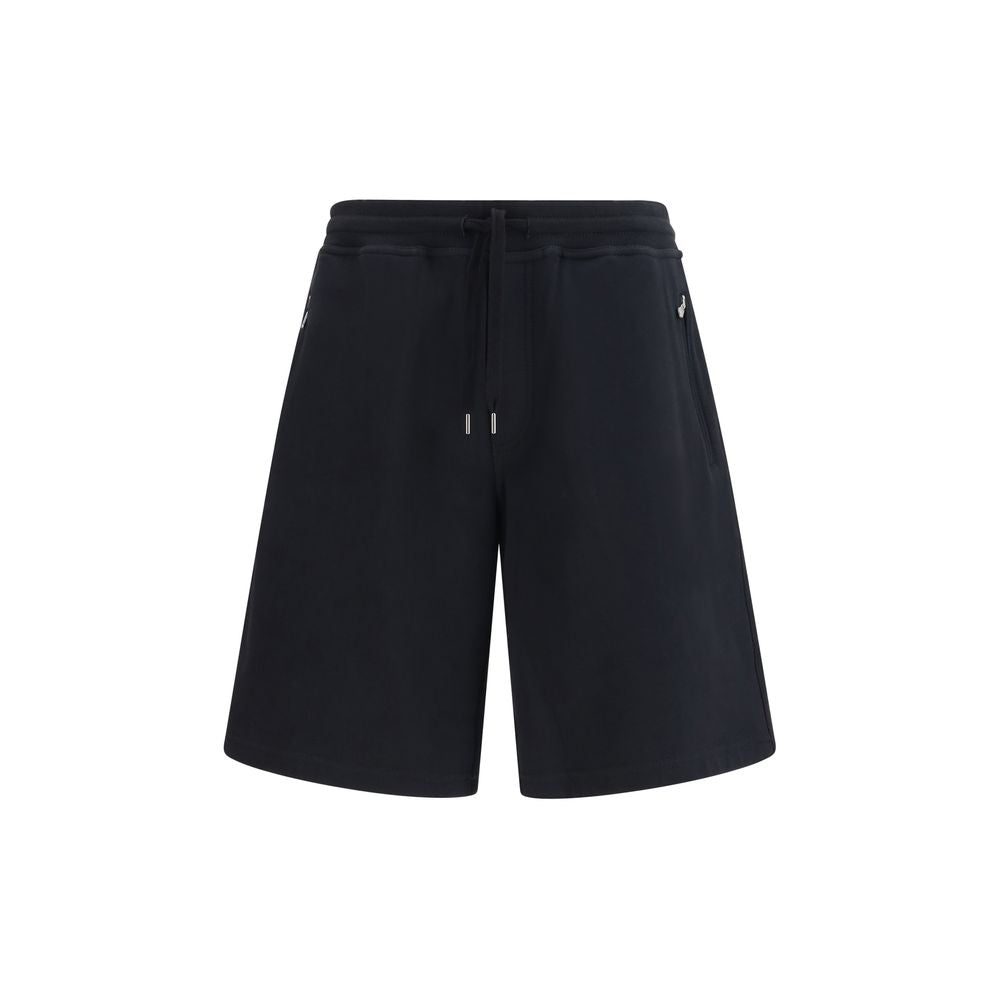 Brunello Cucinelli Black Cotton Bermuda Shorts - Luxury Leisurewear
