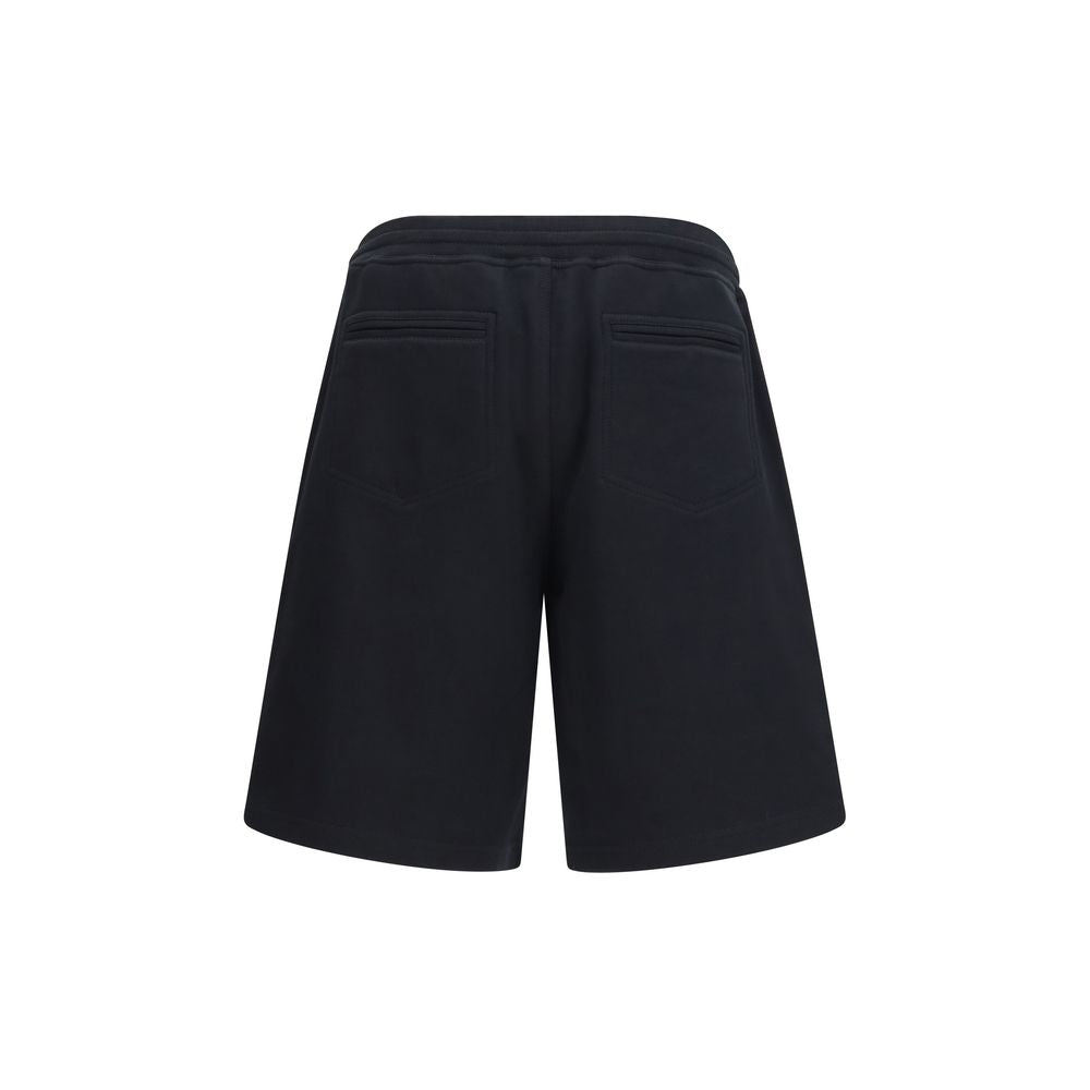 Brunello Cucinelli Black Cotton Bermuda Shorts - Luxury Essentials