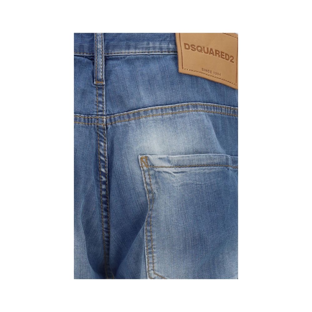 Dsquared² Blue Cotton Slim Fit Jeans – Artisanal Luxury Denim