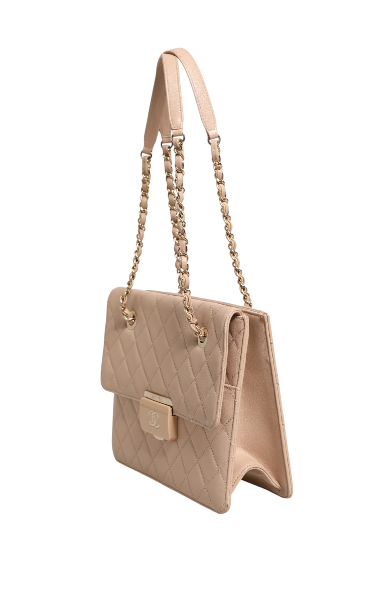 Chanel Quilted Leather Beauty Lock Flap Bag - Timeless Luxury