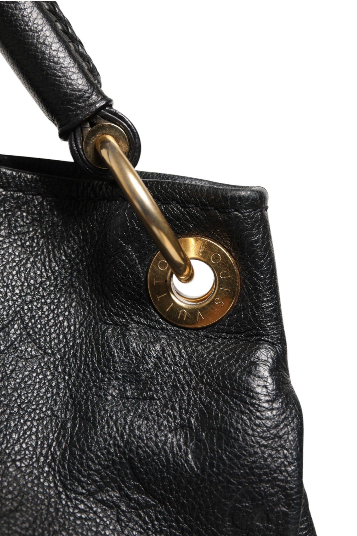 Experience the allure of the Louis Vuitton Black Monogram Empreinte Artsy MM Handbag, where exquisite craftsmanship meets timeless elegance, perfect for the discerning connoisseur.