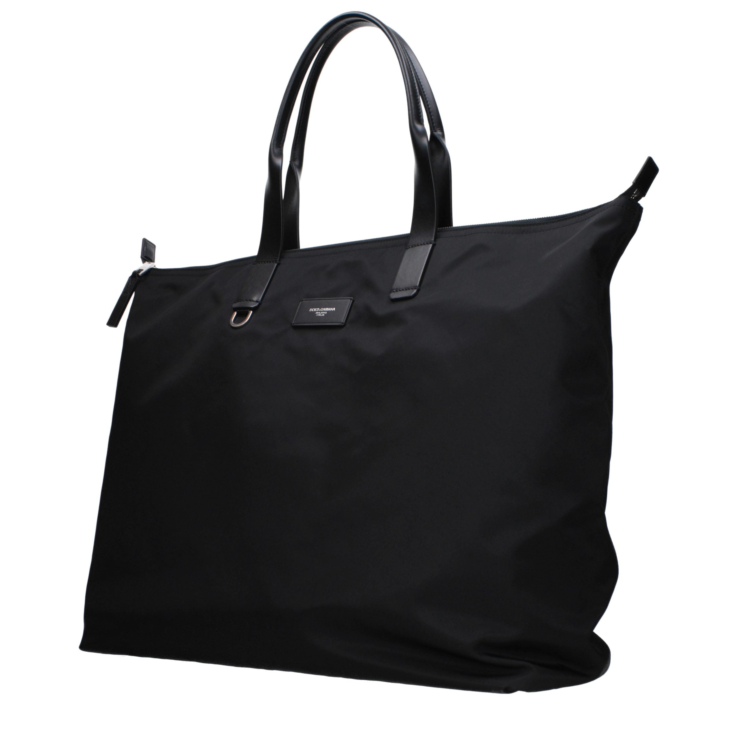 Elevate your style with the Dolce & Gabbana Black Nylon Shoulder Bag, a timeless accessory that embodies luxury and sophistication for every occasion.