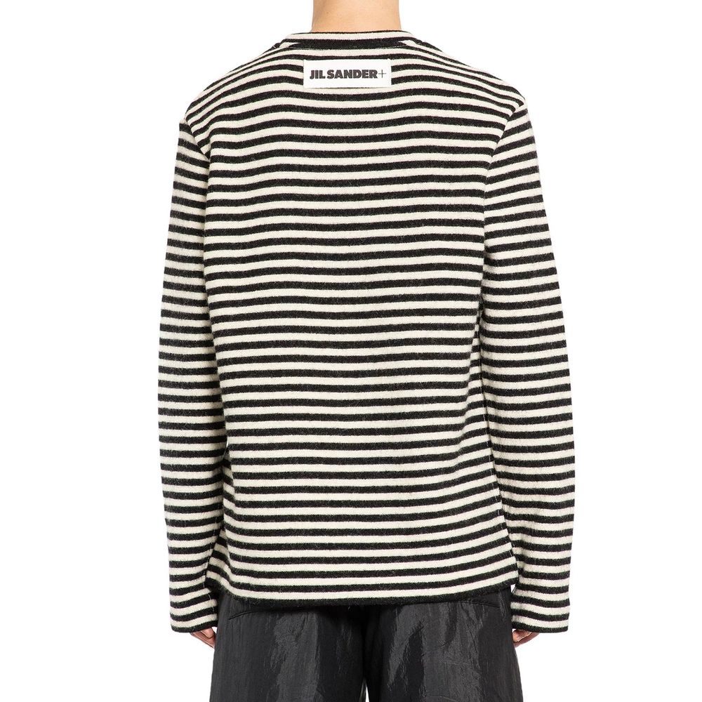 Jil Sander White Wool Long Sleeve T-Shirt - Timeless Luxury Wear