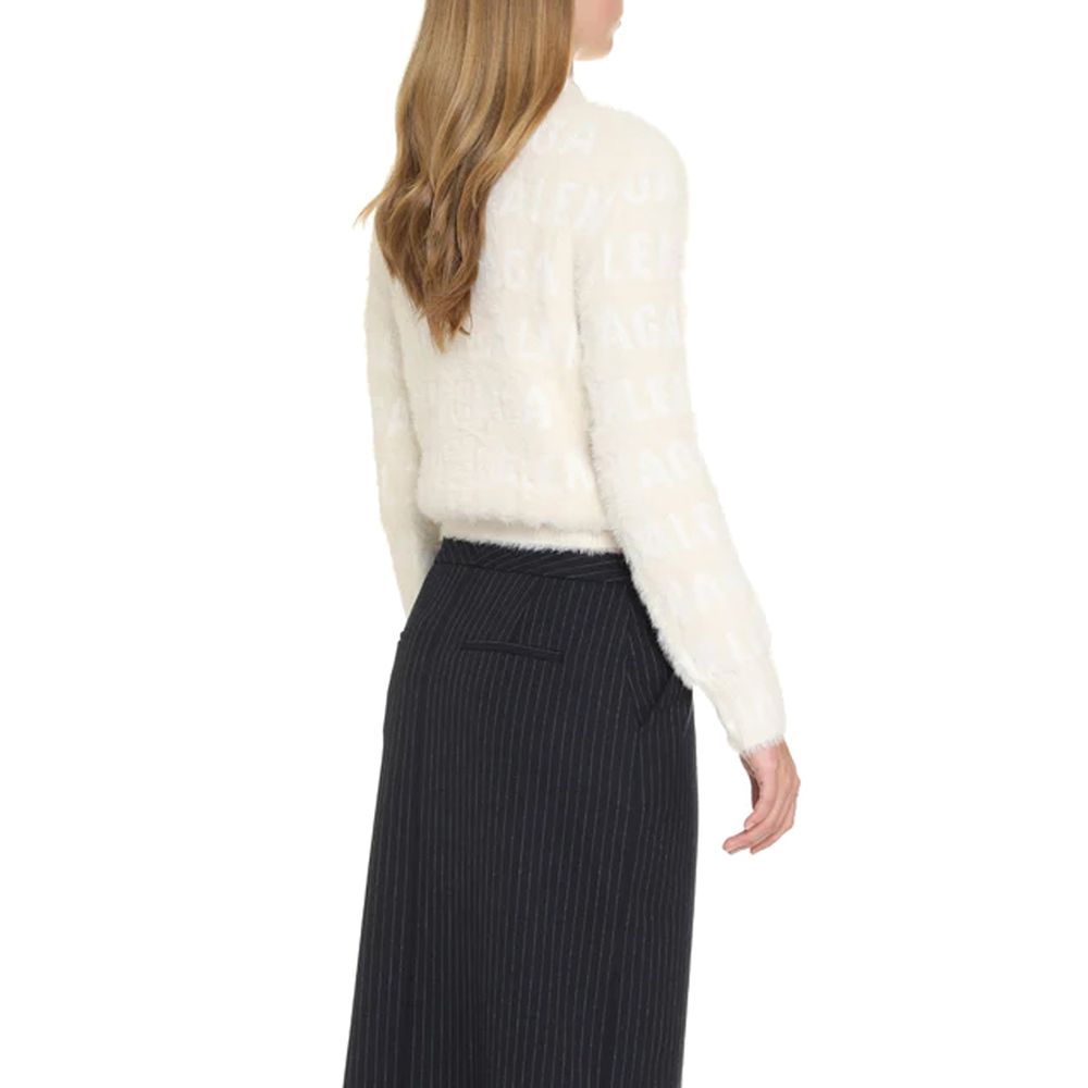 Balenciaga White Elastane Sweatshirt - Designer Luxury Couture