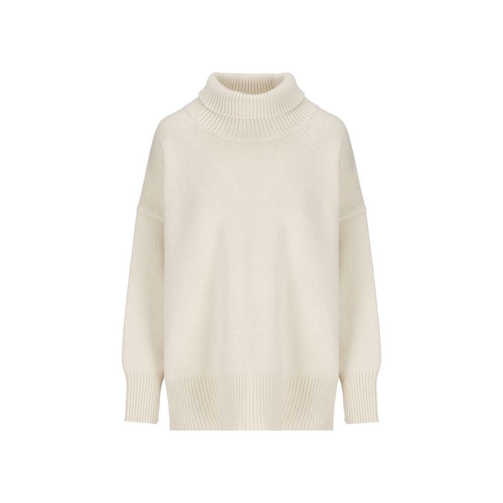 Chloé White Cashmere Turtleneck - Designer Couture Elegance