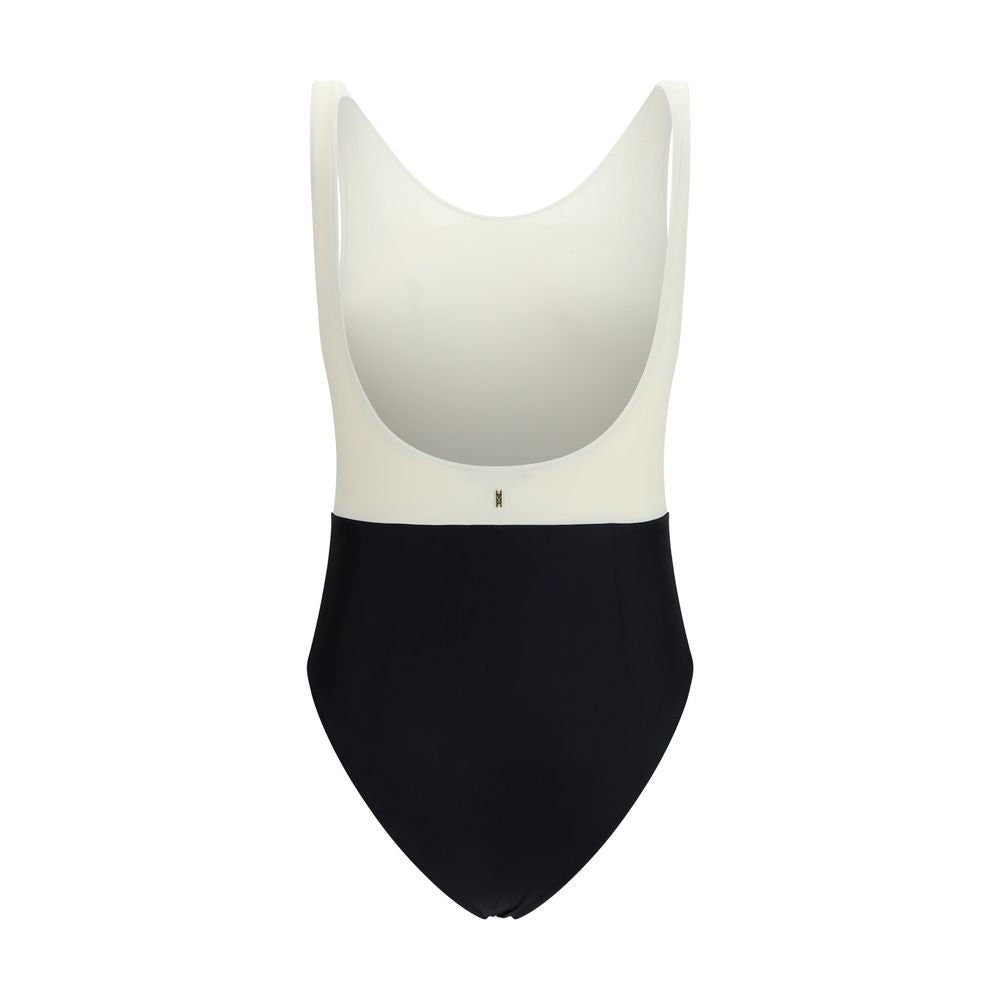 Indulge in the Ami Paris Multicolor Polyamide One-Piece Swimsuit, a seamless blend of luxury and contemporary design, crafted for those who embody elegance and confidence.