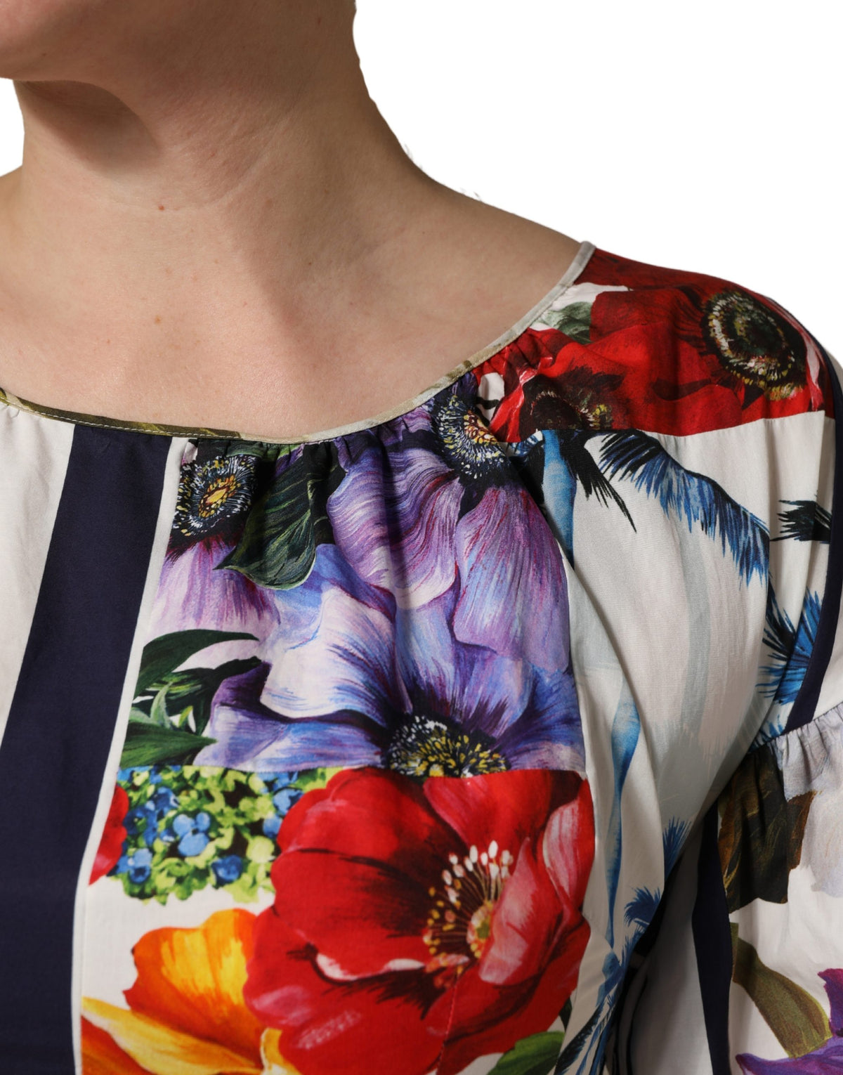 Dolce & Gabbana Multicolor Patchwork Mini Dress - Exquisite Couture