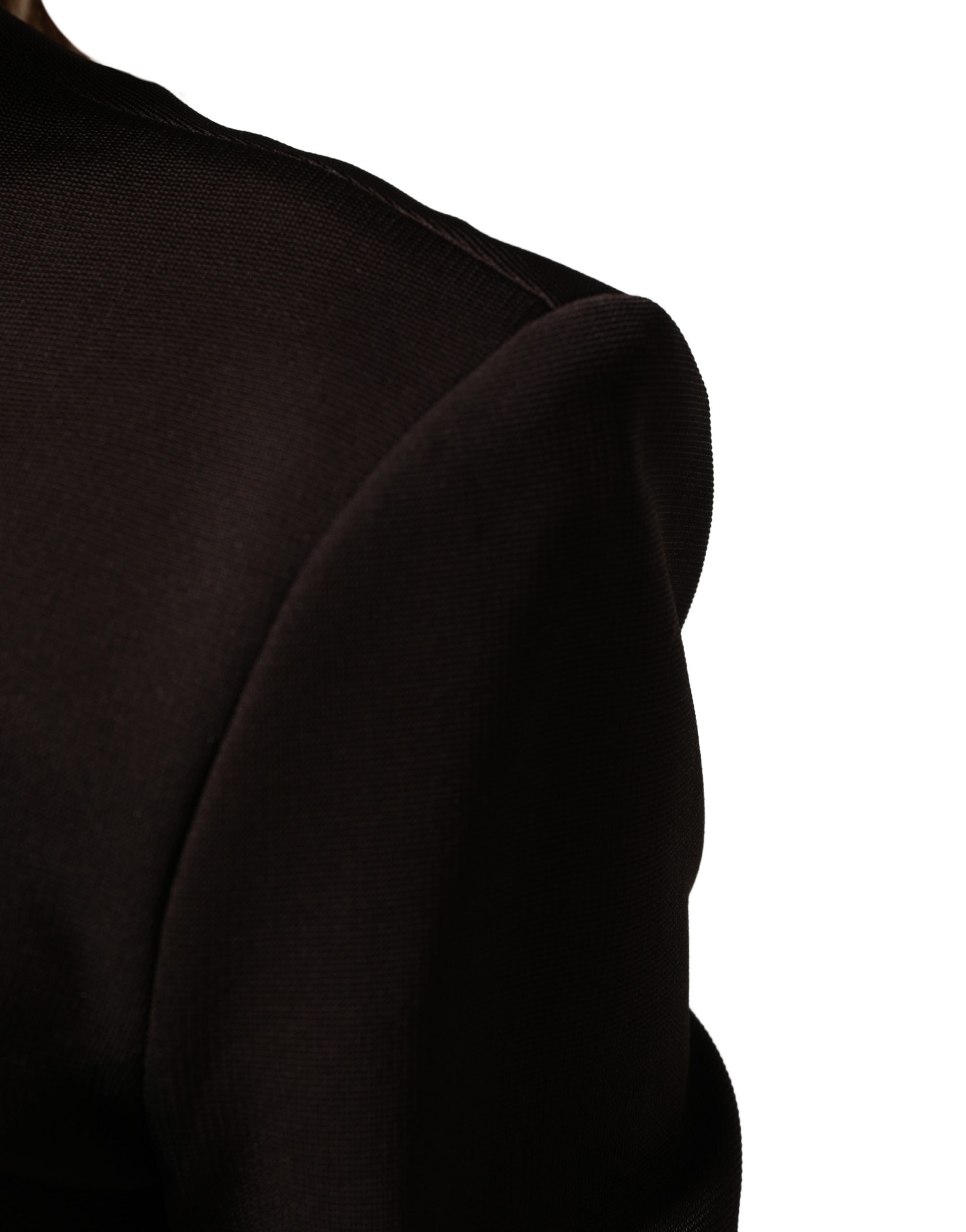 Dolce & Gabbana Brown Turtleneck Jersey Maxi Dress - Luxury Elegance