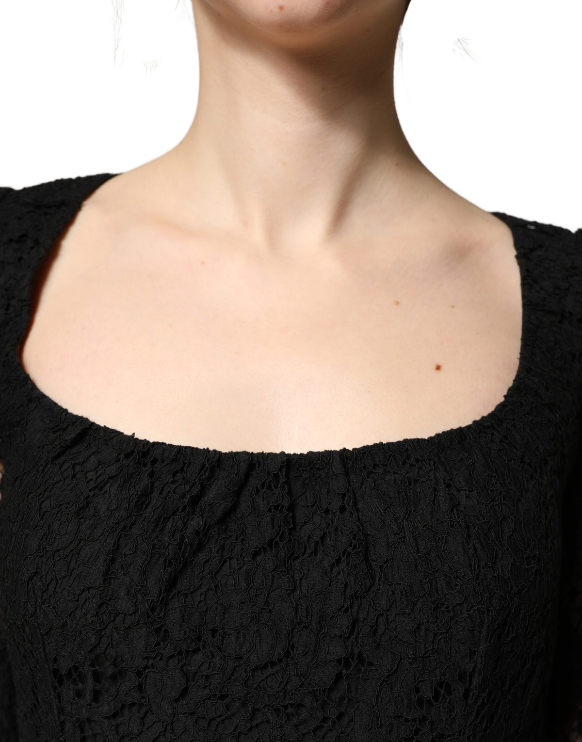 Dolce & Gabbana Black Lace Maxi Dress - Timeless Elegance