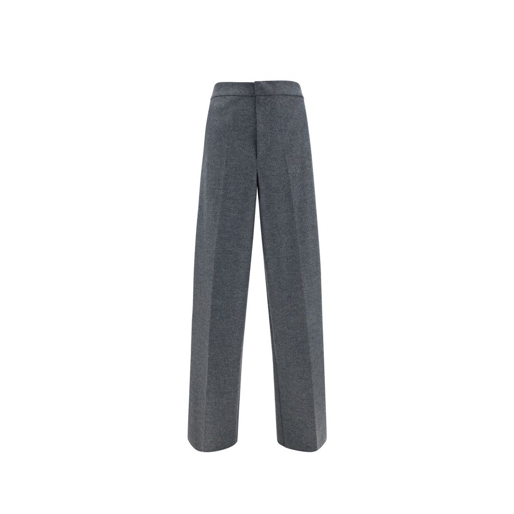 Discover Jil Sander's Gray Wool Casual Pants, a masterpiece of Italian craftsmanship in 100% wool, embodying timeless elegance and sophisticated allure for the discerning individual.