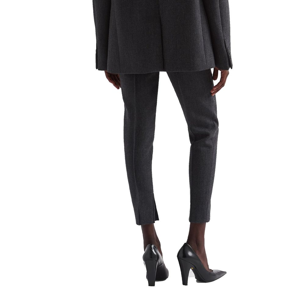Prada Gray Elastane Dress Pants