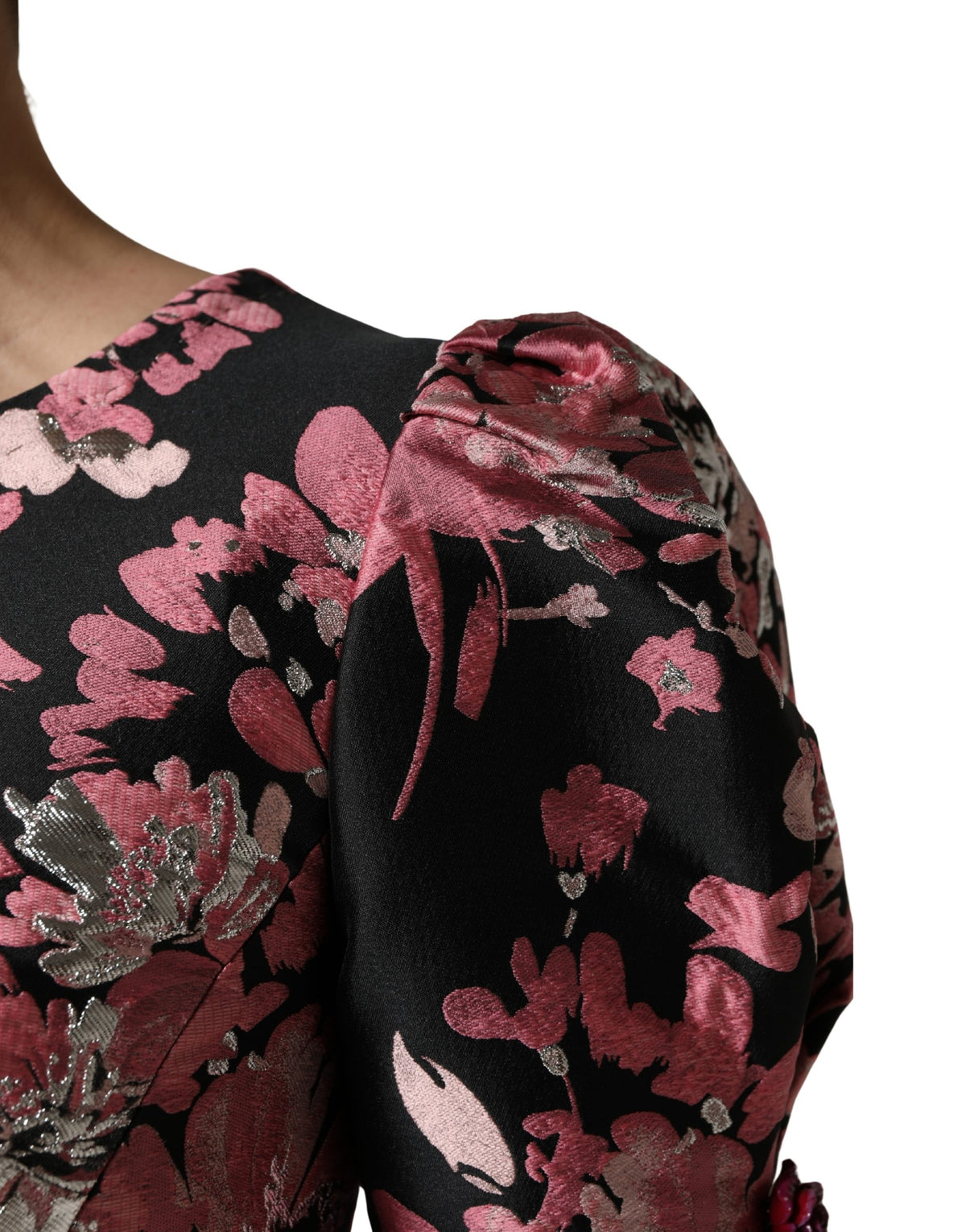 Dolce & Gabbana Floral Brocade Mini Dress - Luxury Couture Elegance