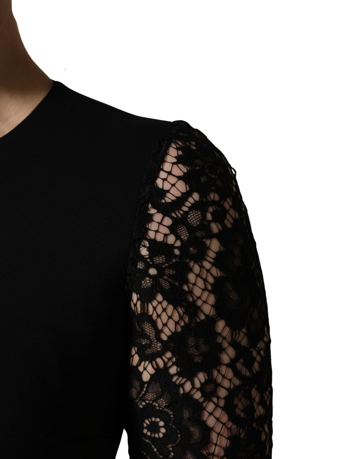 Dolce & Gabbana Black Lace Mini Dress - Timeless Italian Elegance