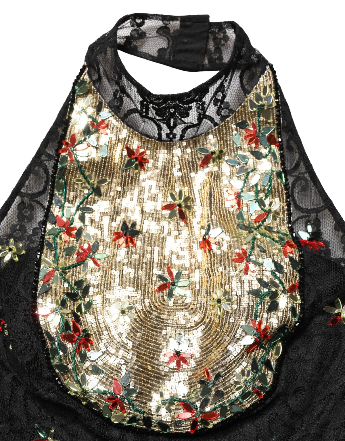 Dolce & Gabbana Black Sequin Sheath Mini Dress - Couture Elegance
