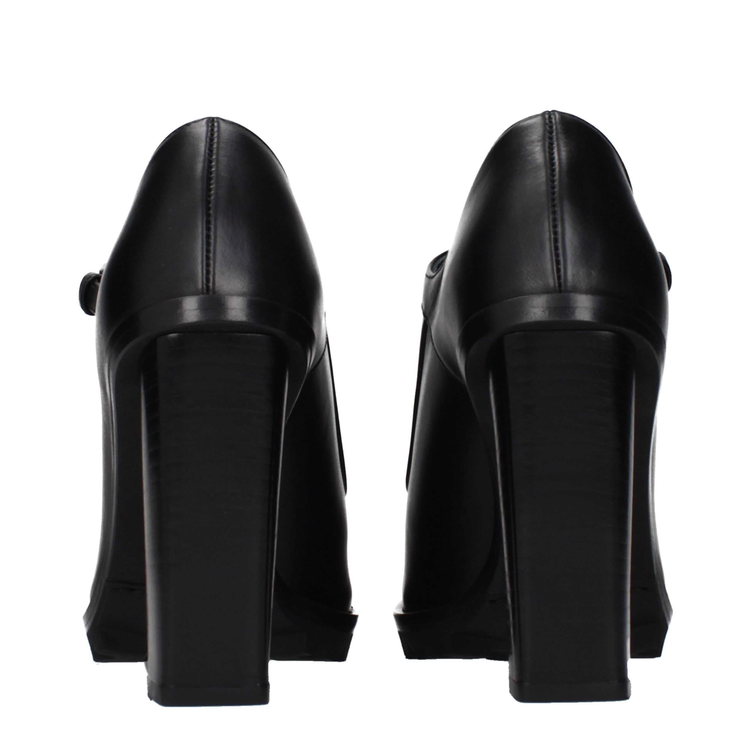 Indulge in the Max Mara Black Leather High Heel Pumps, where exquisite craftsmanship meets timeless elegance, elevating your style with luxurious allure.